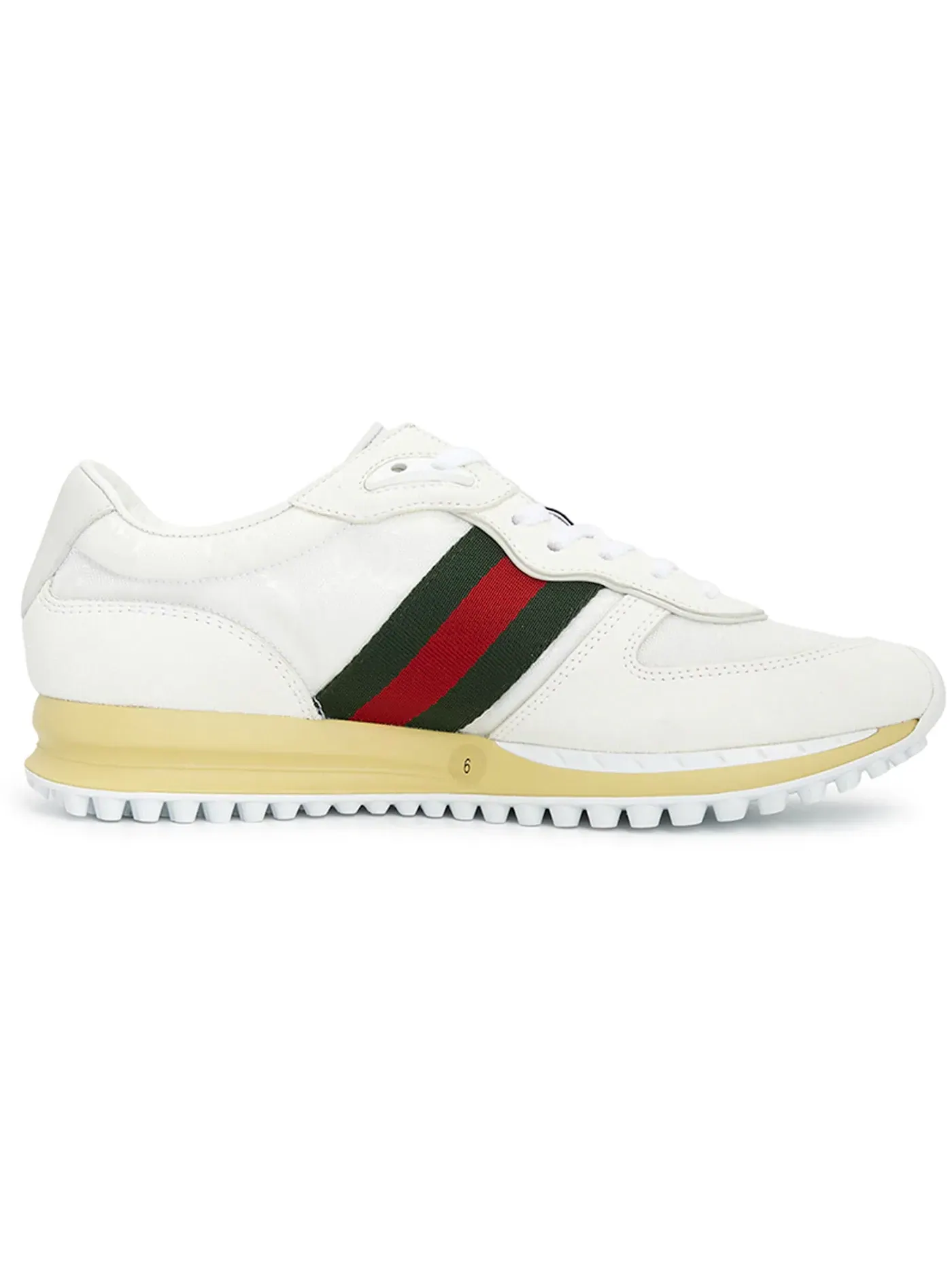 Кроссовки мужские Gucci Re-Motion с принтом GG Canvas — изображение 1 из 1, белый