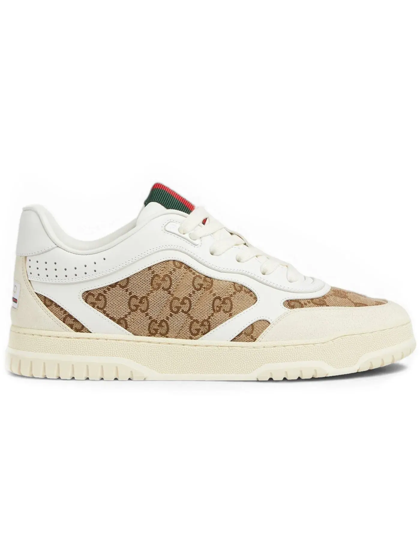 Кроссовки мужские Gucci Re-Web, с веб-лентой — изображение 1 из 1, бежевый
