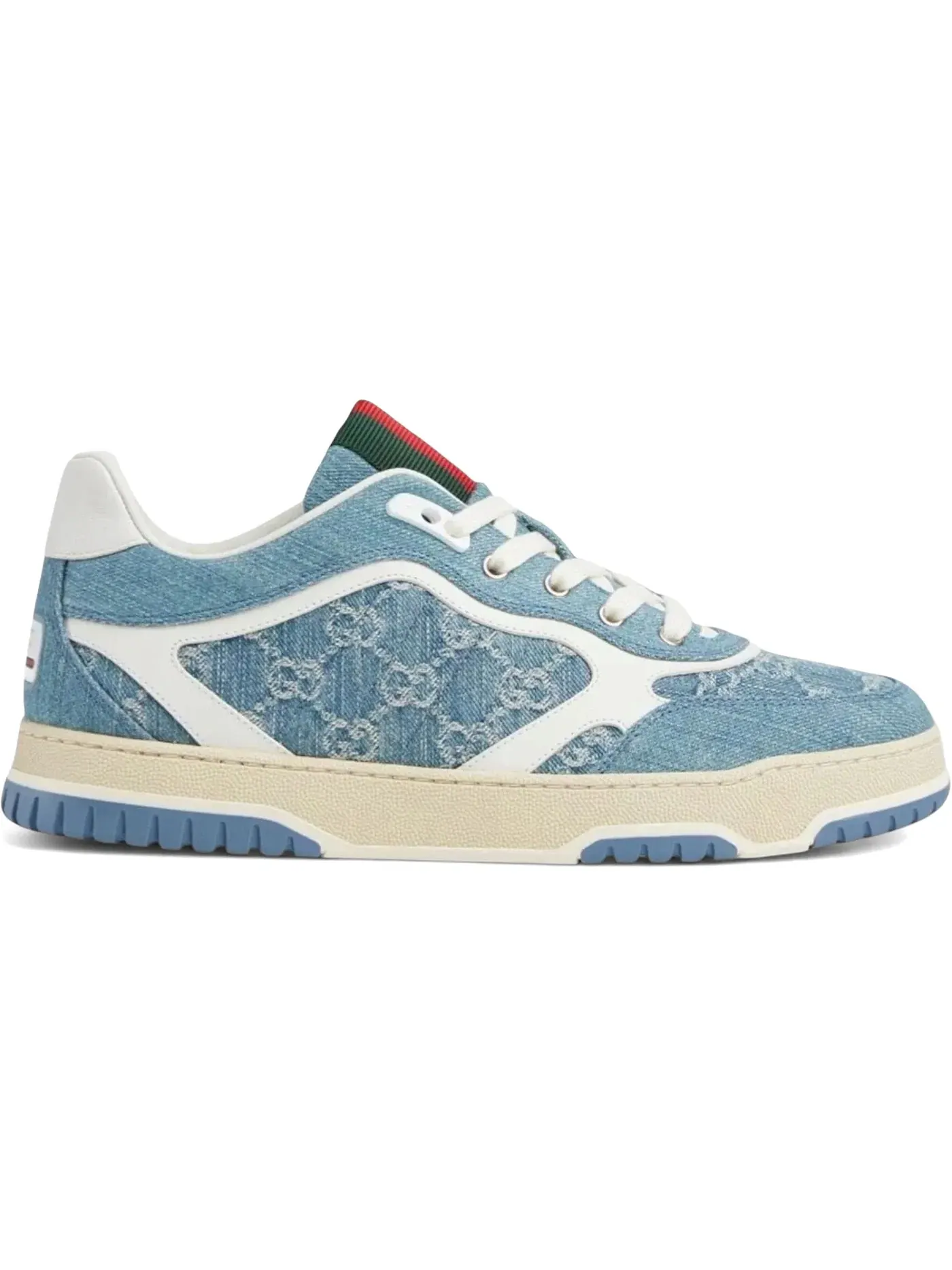 Кроссовки мужские Gucci Re-Web Sneaker, с принтом Re-Web — изображение 1 из 1, голубой
