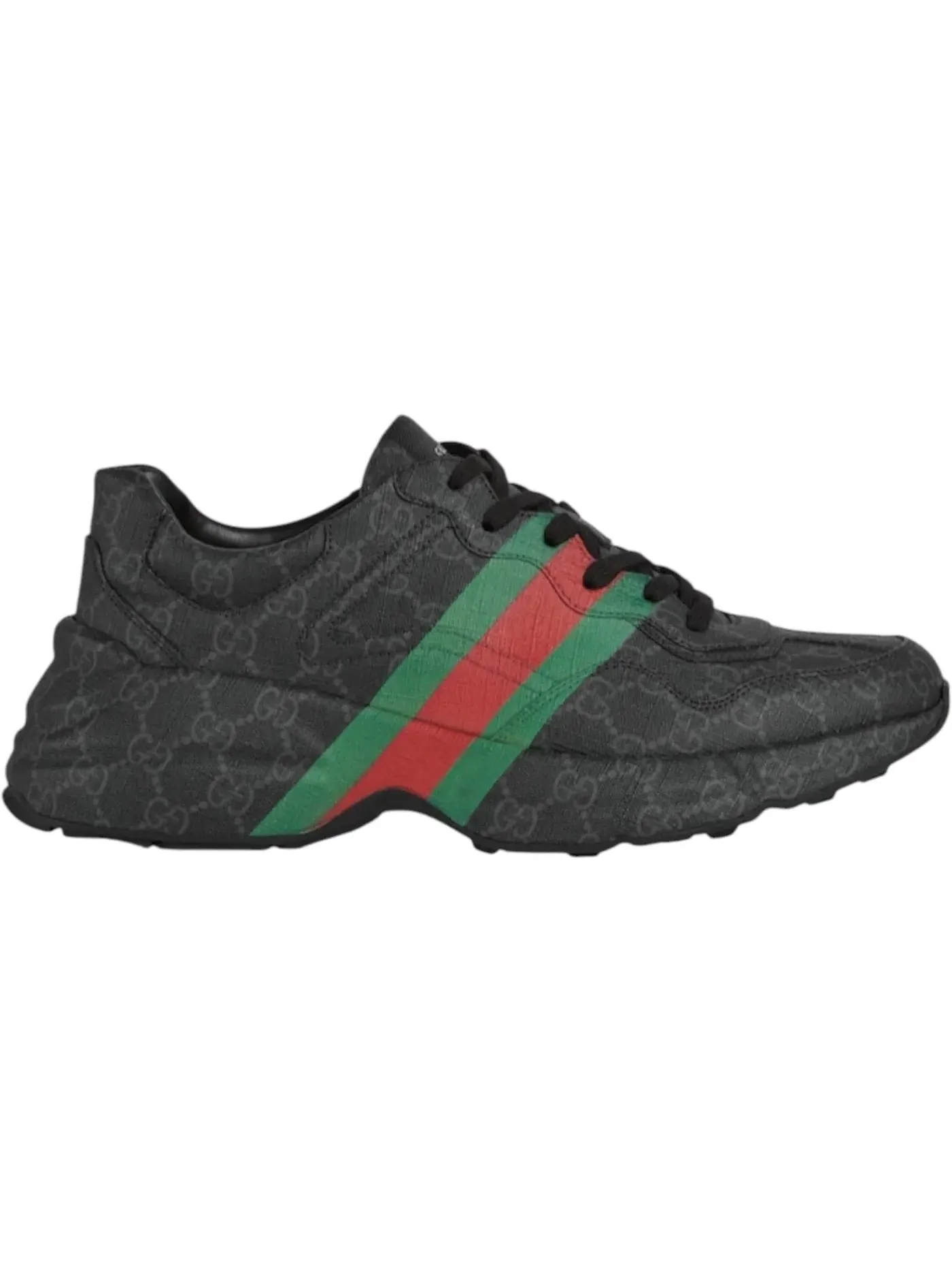 Кроссовки Gucci Rhyton, кожаные — изображение 1 из 1, черный
