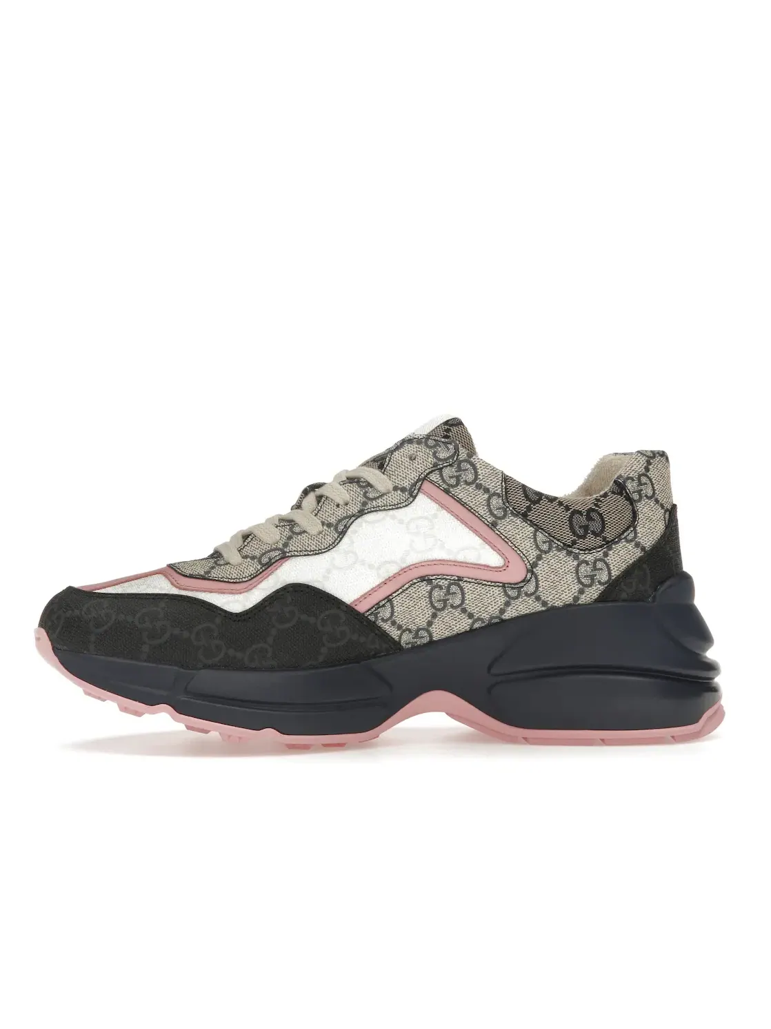 Кроссовки женские Gucci Rhyton Sneaker, с монограммой GG — изображение 3 из 4, синий