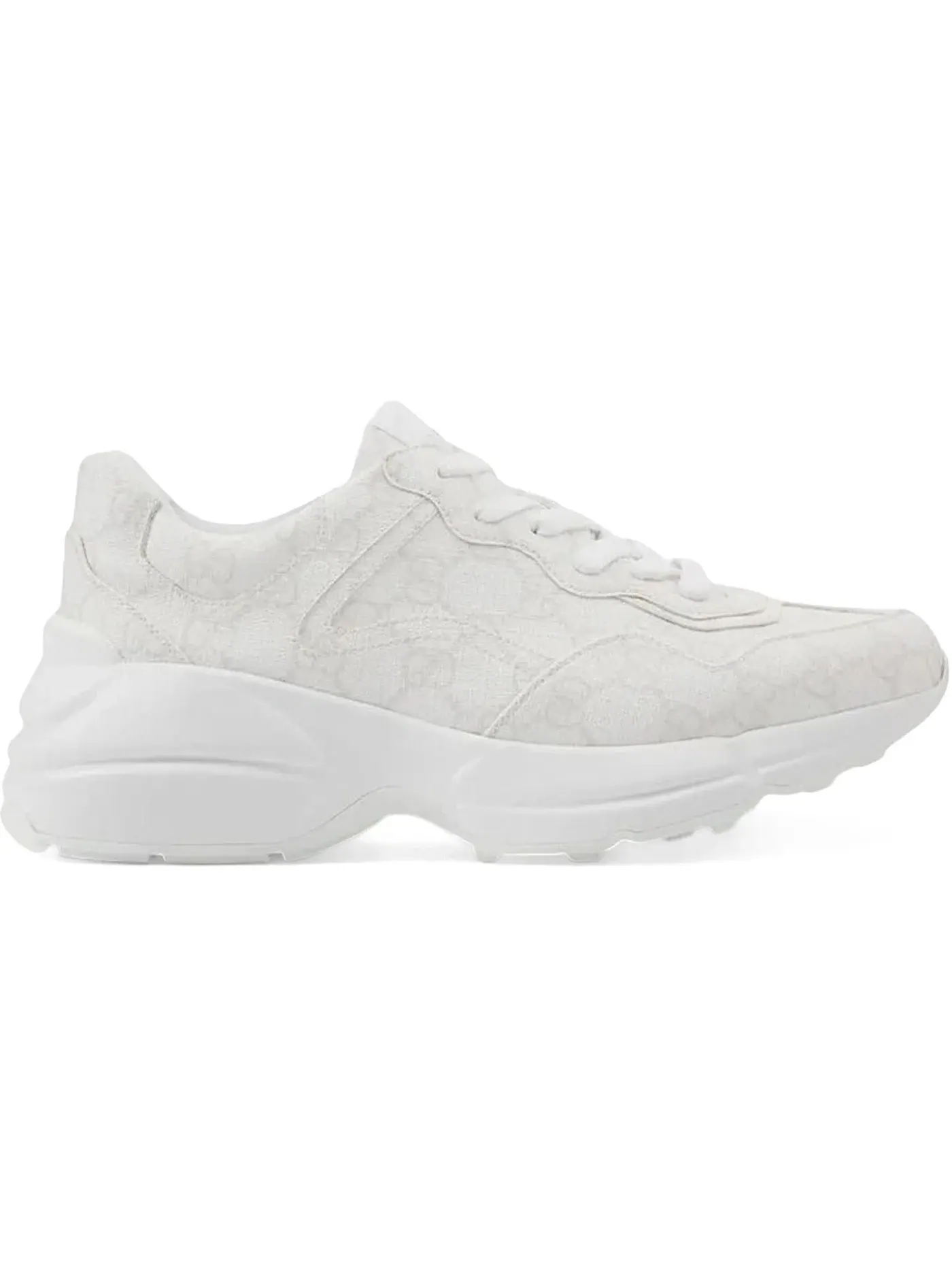 Кроссовки женские Gucci Rhyton Sneaker с монограммой — изображение 1 из 1, белый