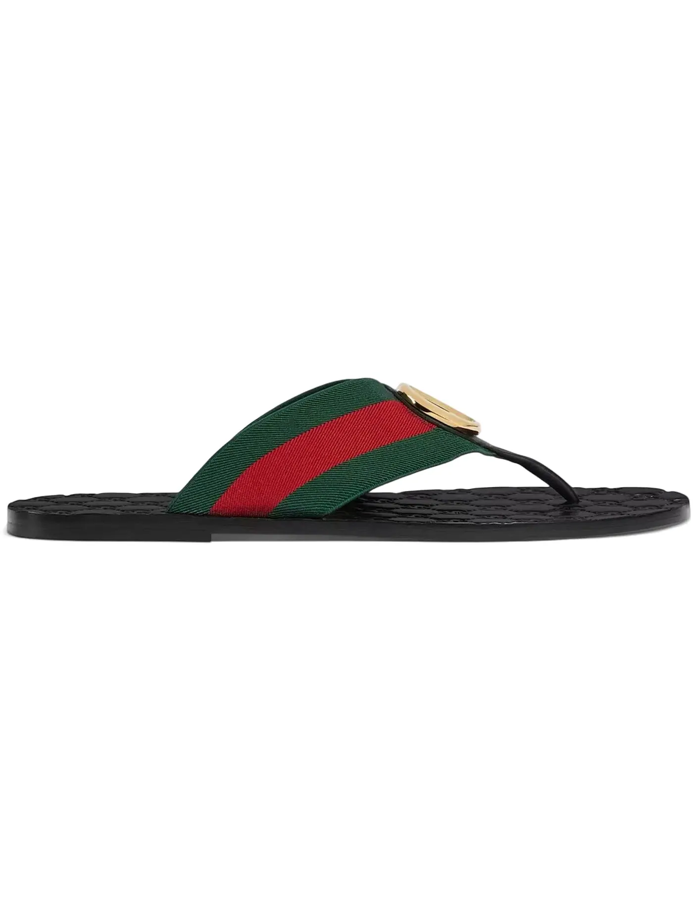 Шлепанцы мужские Gucci Riviera, с принтом и фурнитурой с логотипом