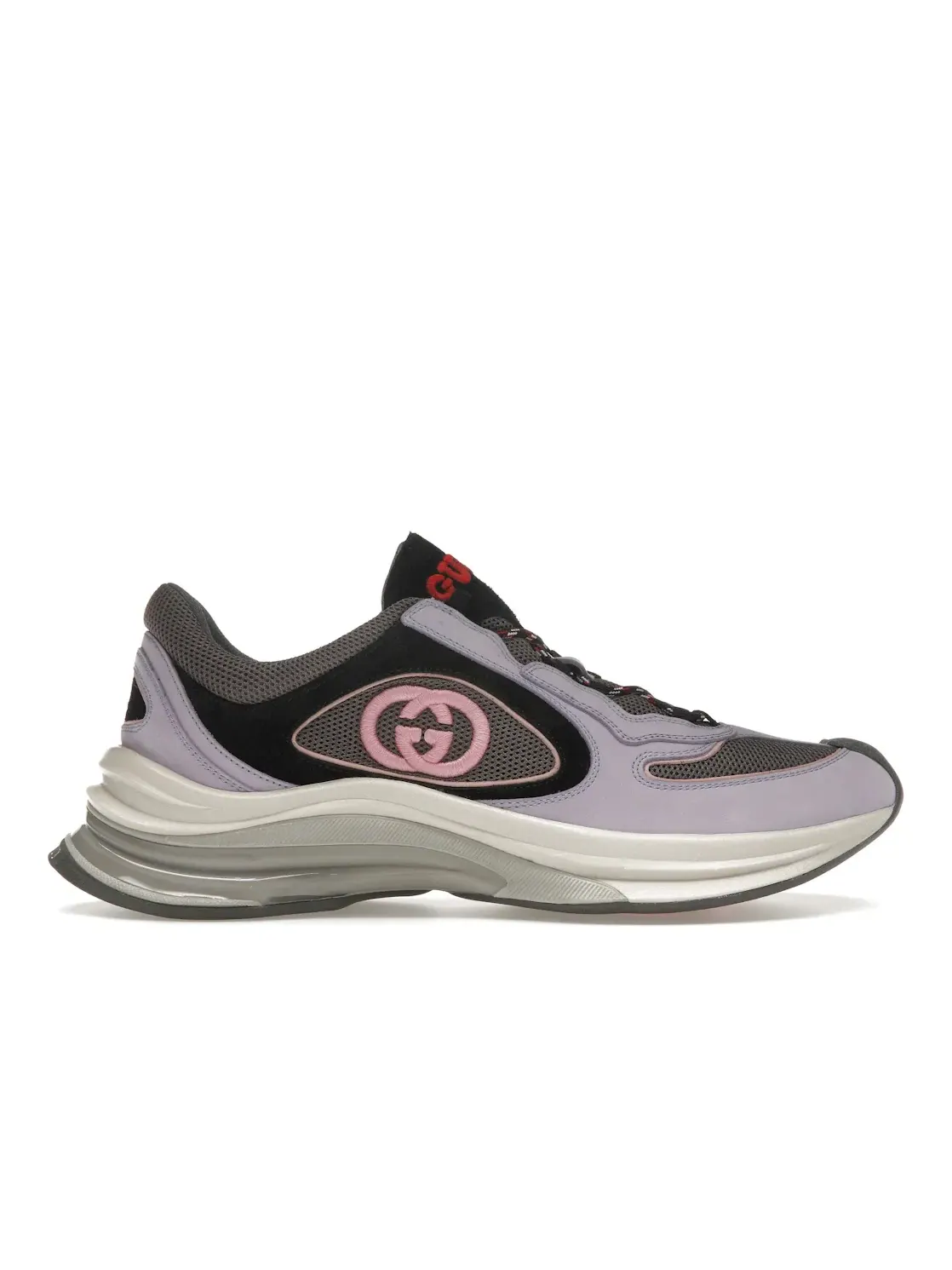 Кроссовки Gucci Gucci Run с принтом — изображение 1 из 4, фиолетовый