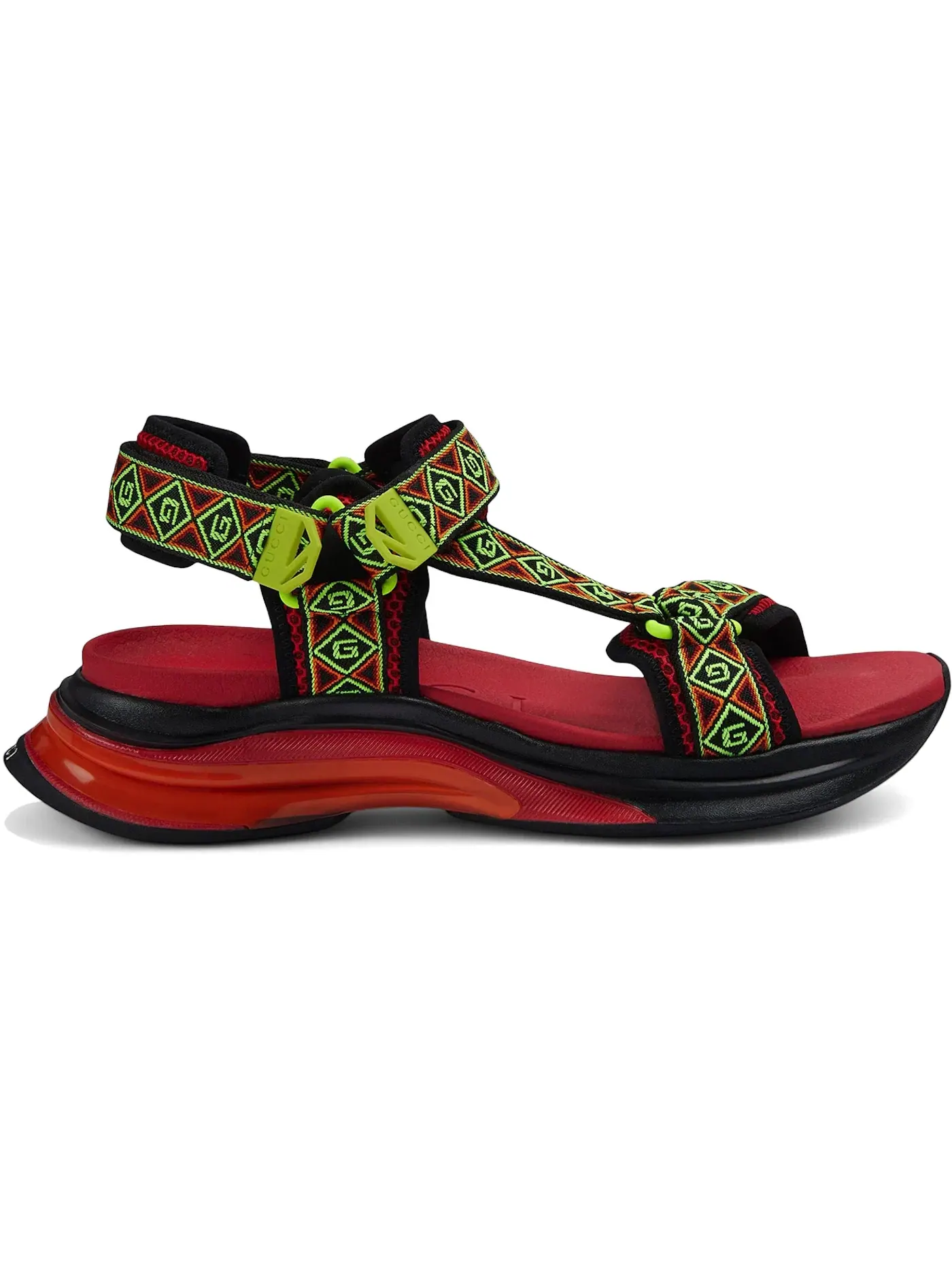 Сандалии мужские Gucci Run Sandal — изображение 1 из 1, красные