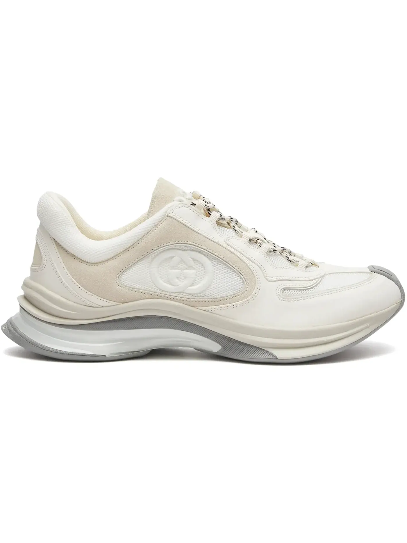 Кроссовки Gucci Run Gucci, кожаные — изображение 1 из 1, белый