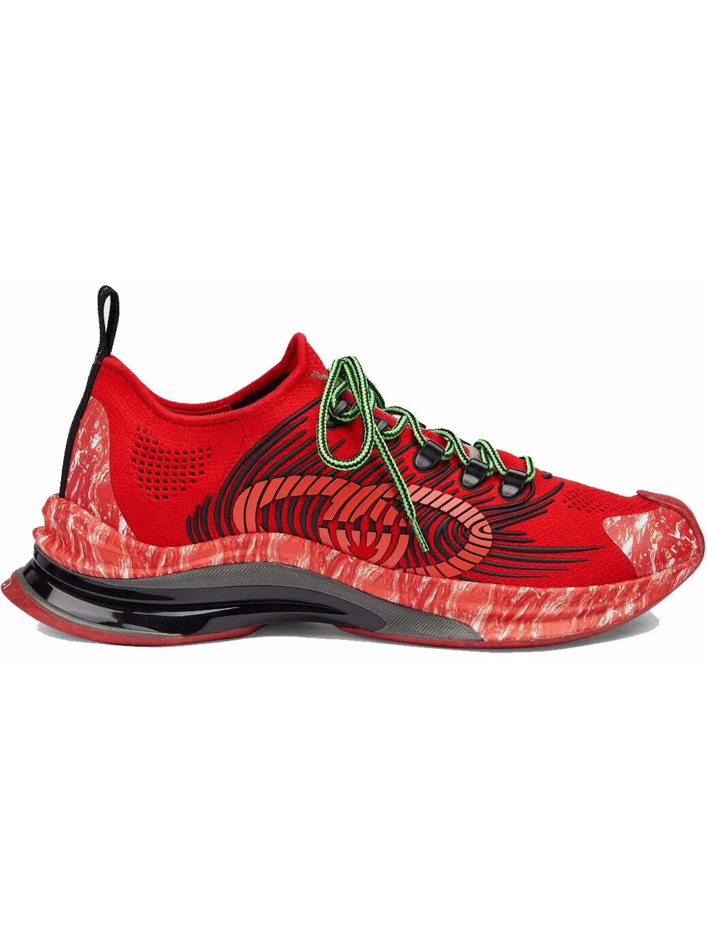Кроссовки мужские Gucci Runner с принтом — изображение 1 из 1, красный
