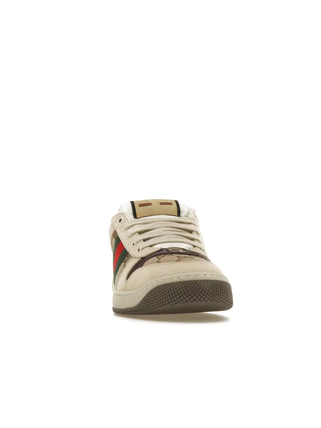 Кроссовки женские Gucci Screener, с принтом GG Canvas — изображение 2 из 4, бежевый