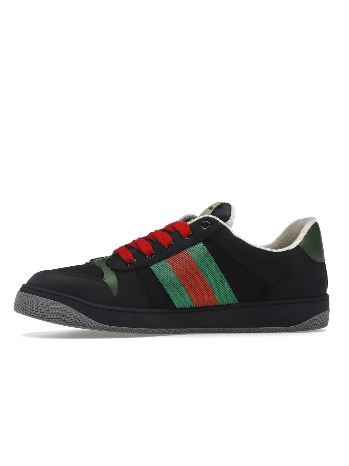 Кроссовки мужские Gucci Screener Замшевые Черные — изображение 3 из 4, черный