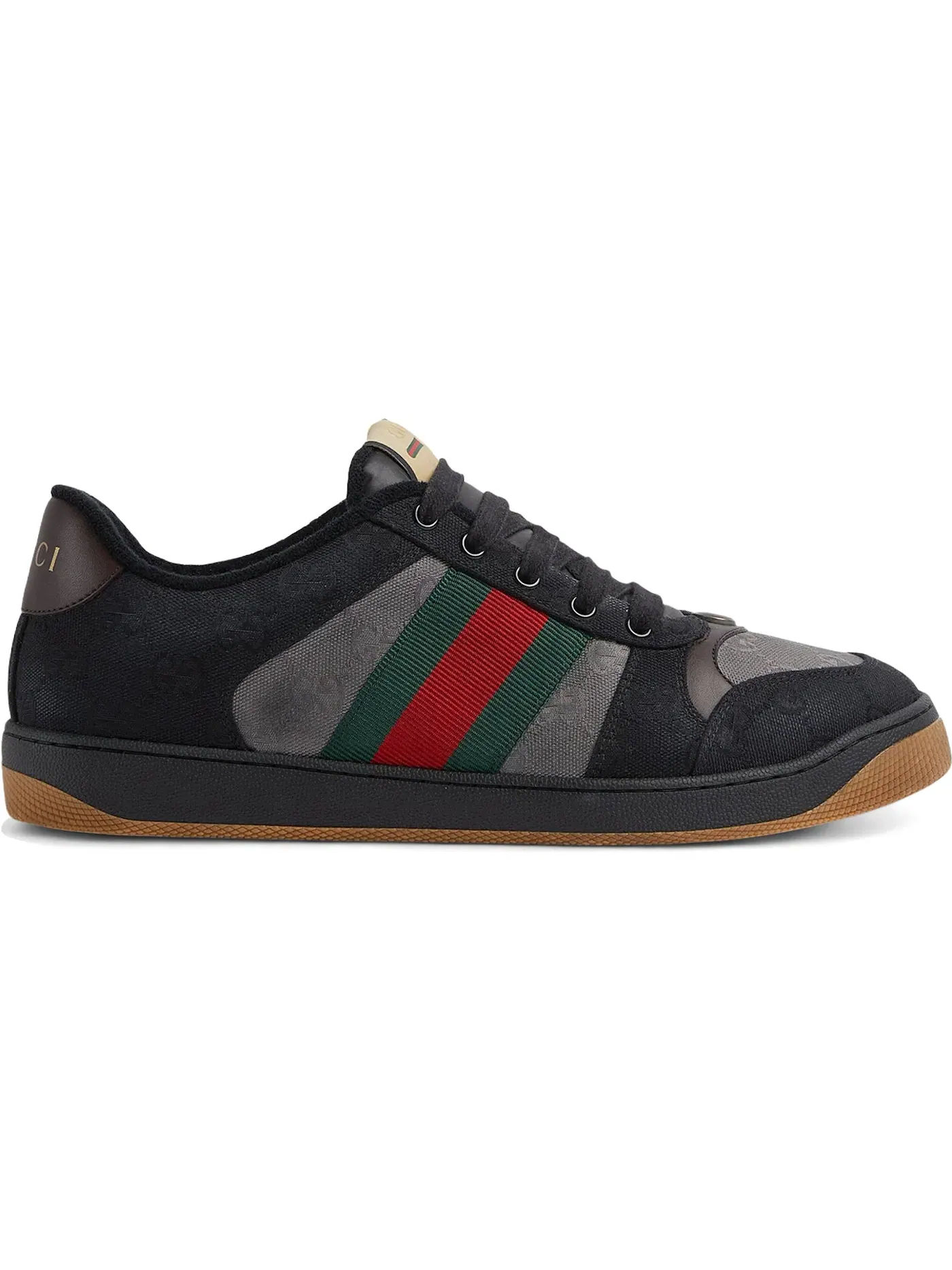 Кроссовки Gucci Screener с принтом — изображение 1 из 1, черный