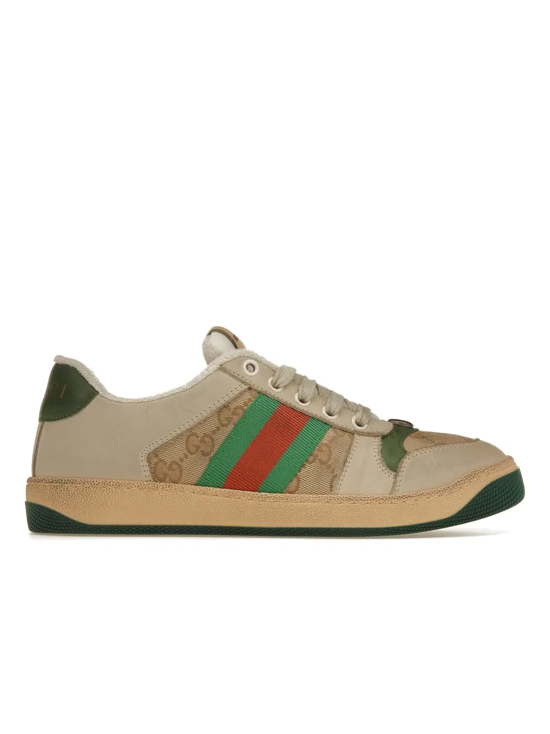 Кроссовки женские Gucci Screener, с перфорацией — изображение 1 из 4, белый