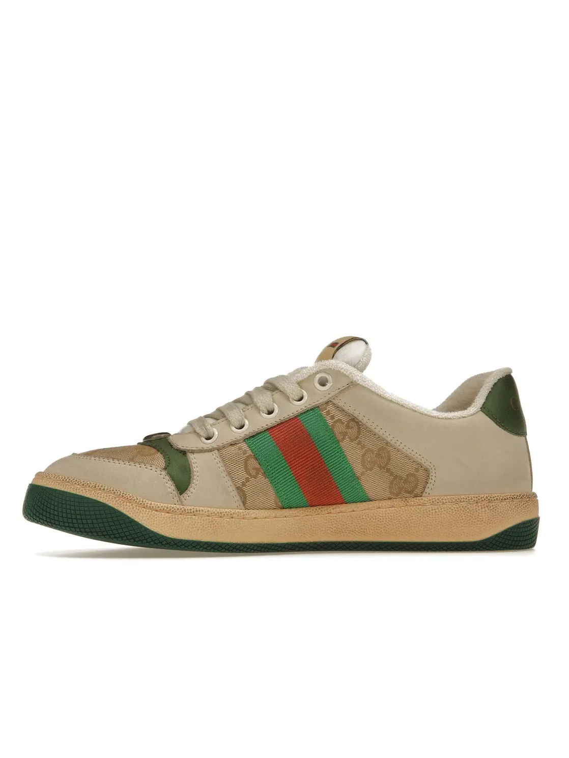 Кроссовки женские Gucci Screener, с перфорацией — изображение 3 из 4, белый