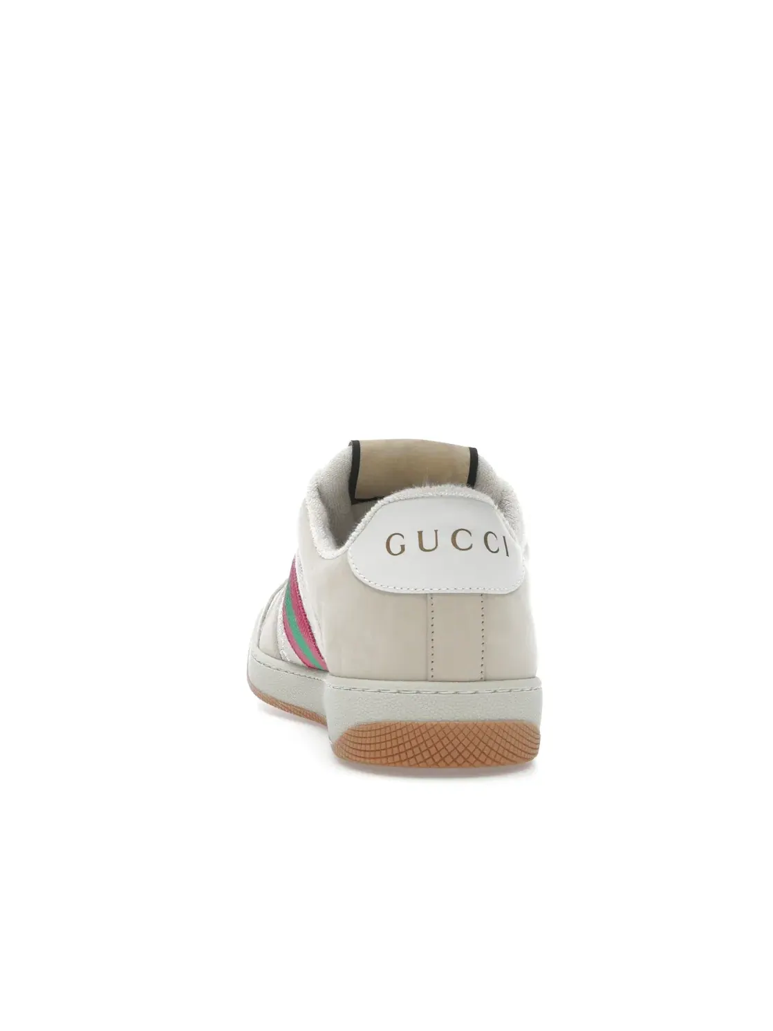 Женские кроссовки Gucci Screener Gucci — изображение 4 из 4, кремовый розовый зеленый