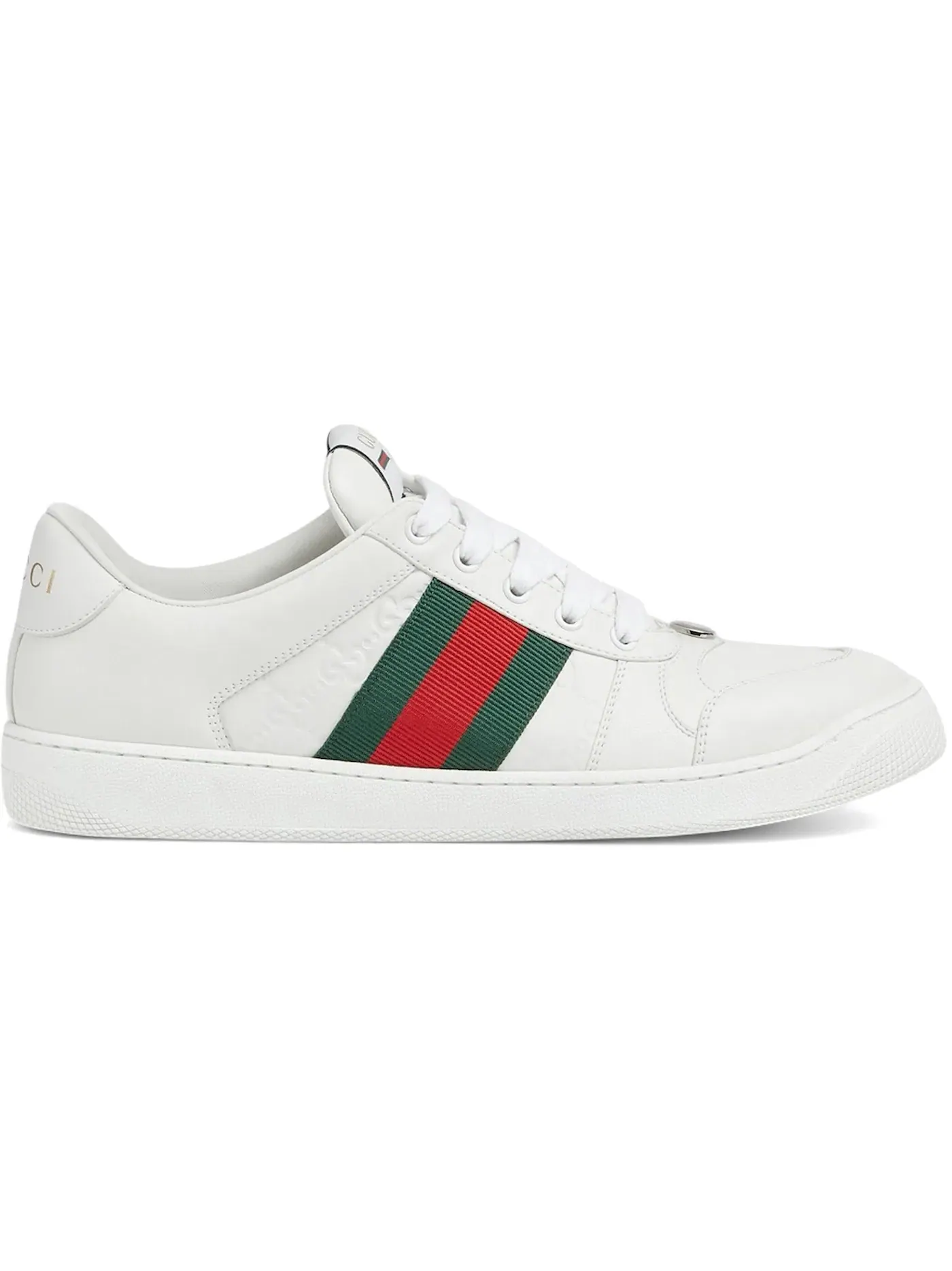 Кроссовки мужские Gucci Screener с принтом Gucci — изображение 1 из 1, белый