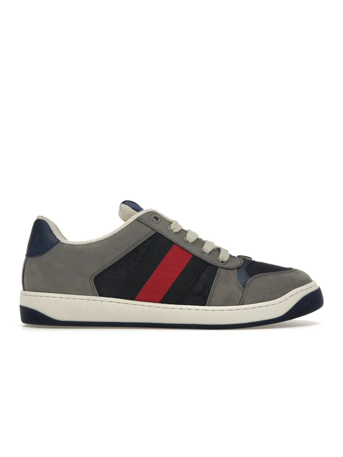 Кроссовки мужские Gucci Screener GG Sneaker, замшевый верх — изображение 1 из 4, серый