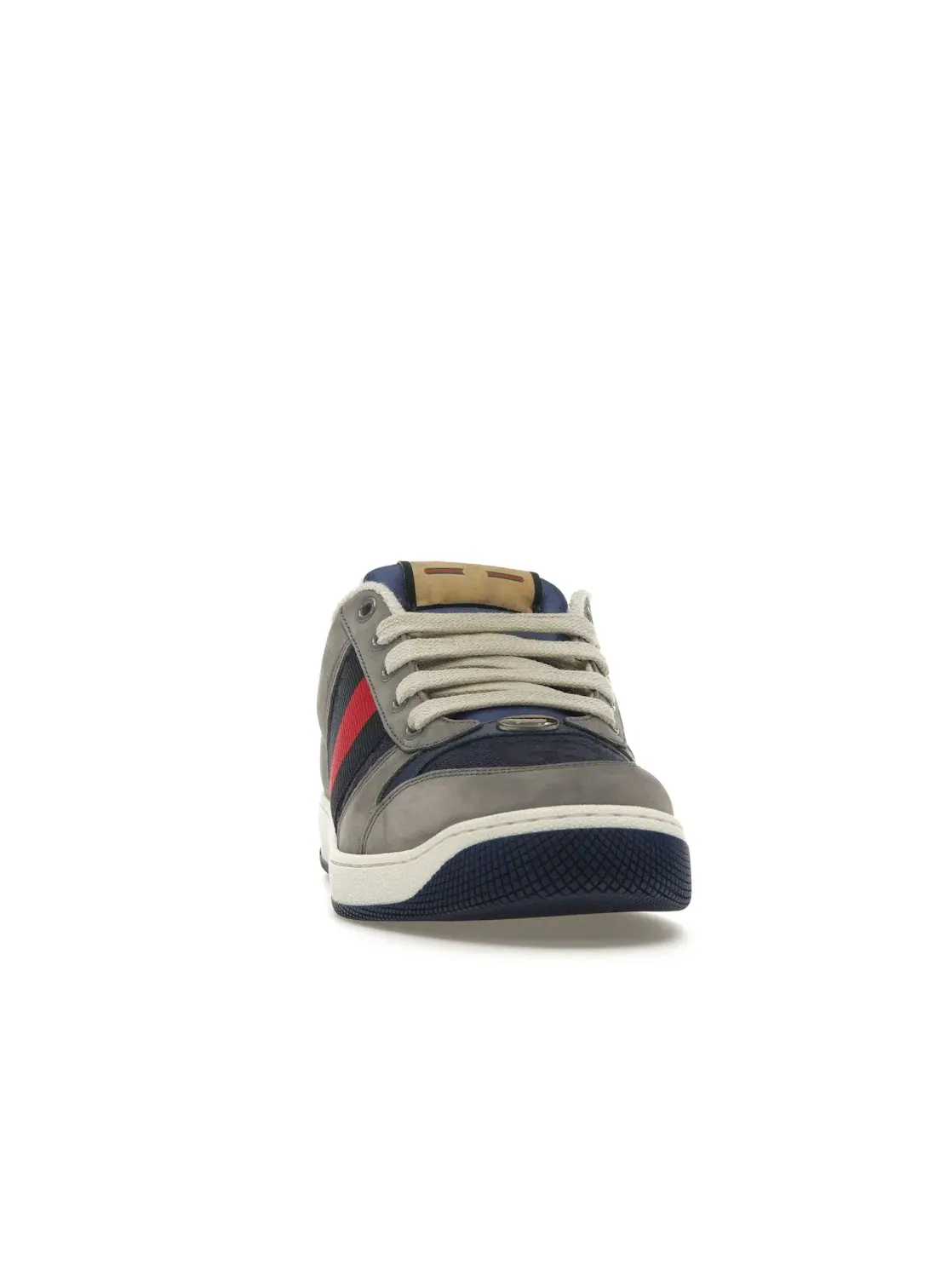 Кроссовки мужские Gucci Screener GG Sneaker, замшевый верх — изображение 2 из 4, серый