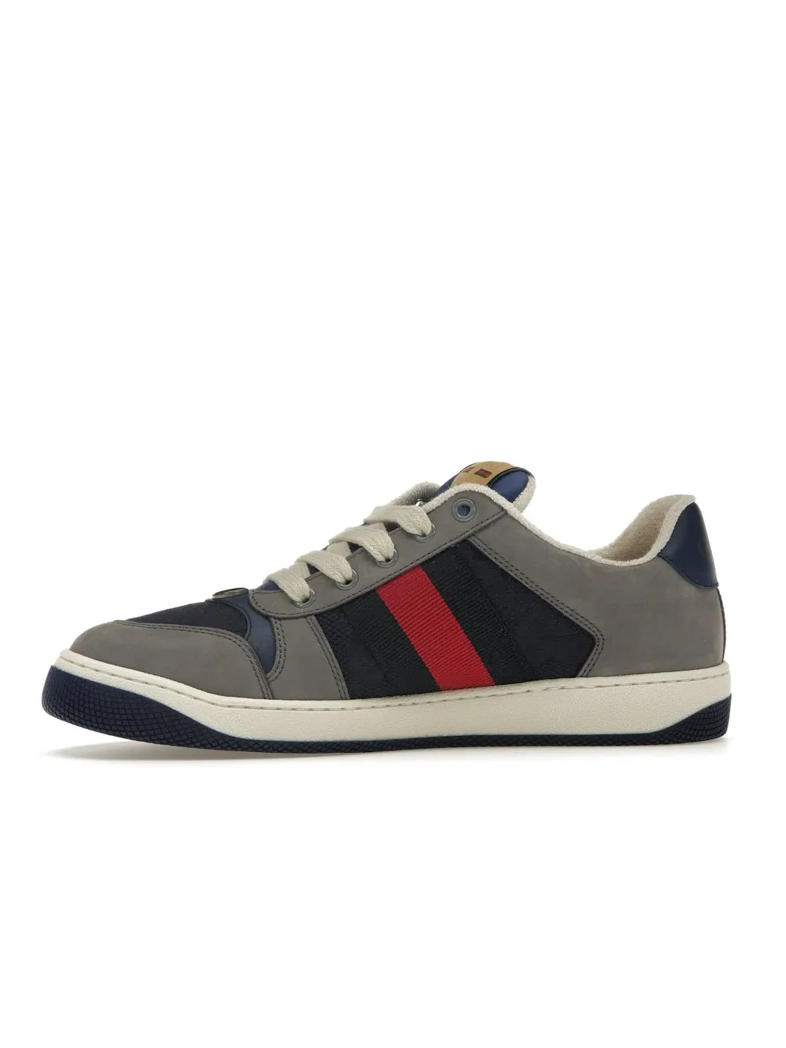 Кроссовки мужские Gucci Screener GG Sneaker, замшевый верх — изображение 3 из 4, серый
