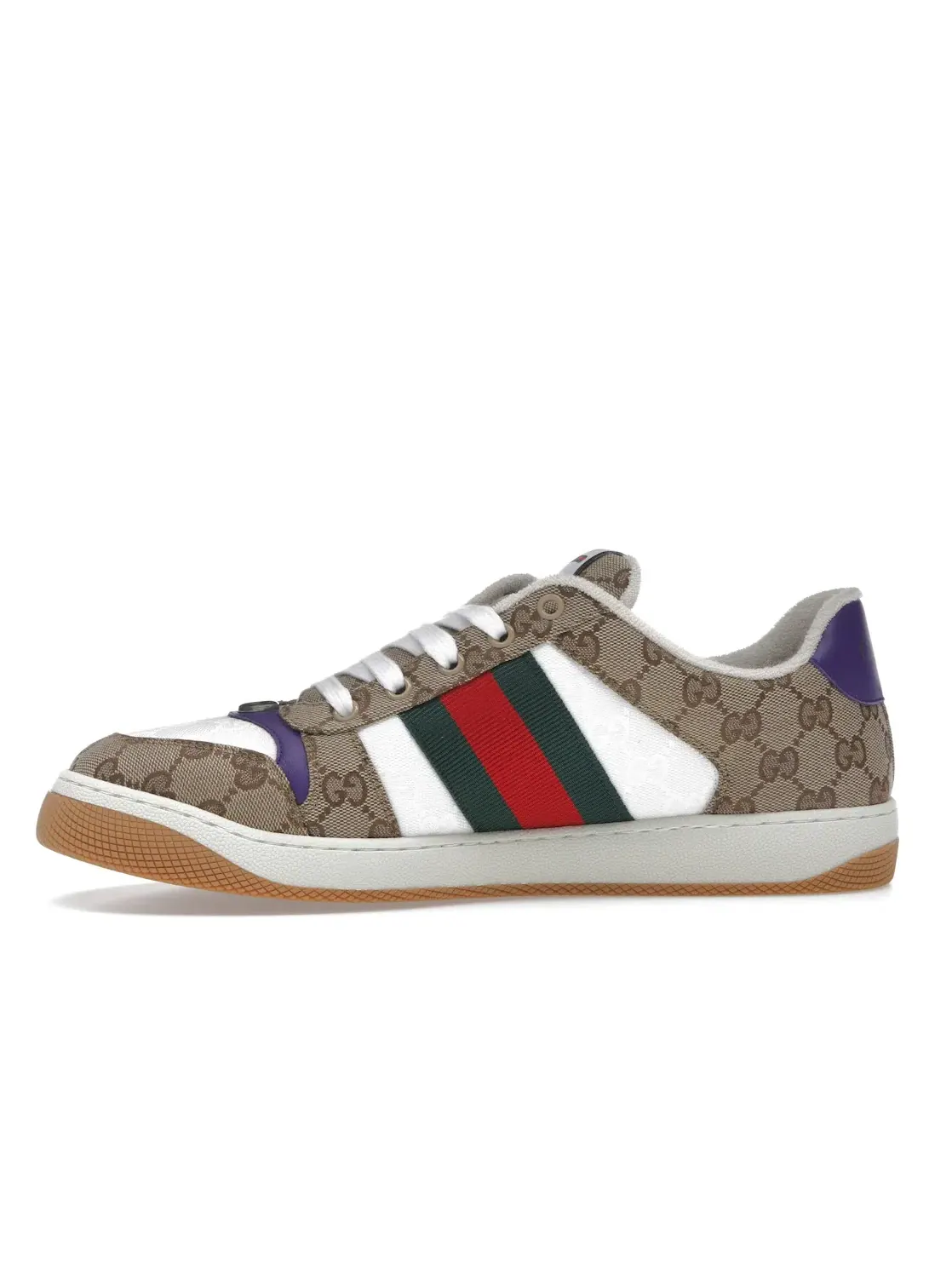 Кроссовки мужские Gucci Screnner Beige/Dark Brown — изображение 3 из 4, коричневый
