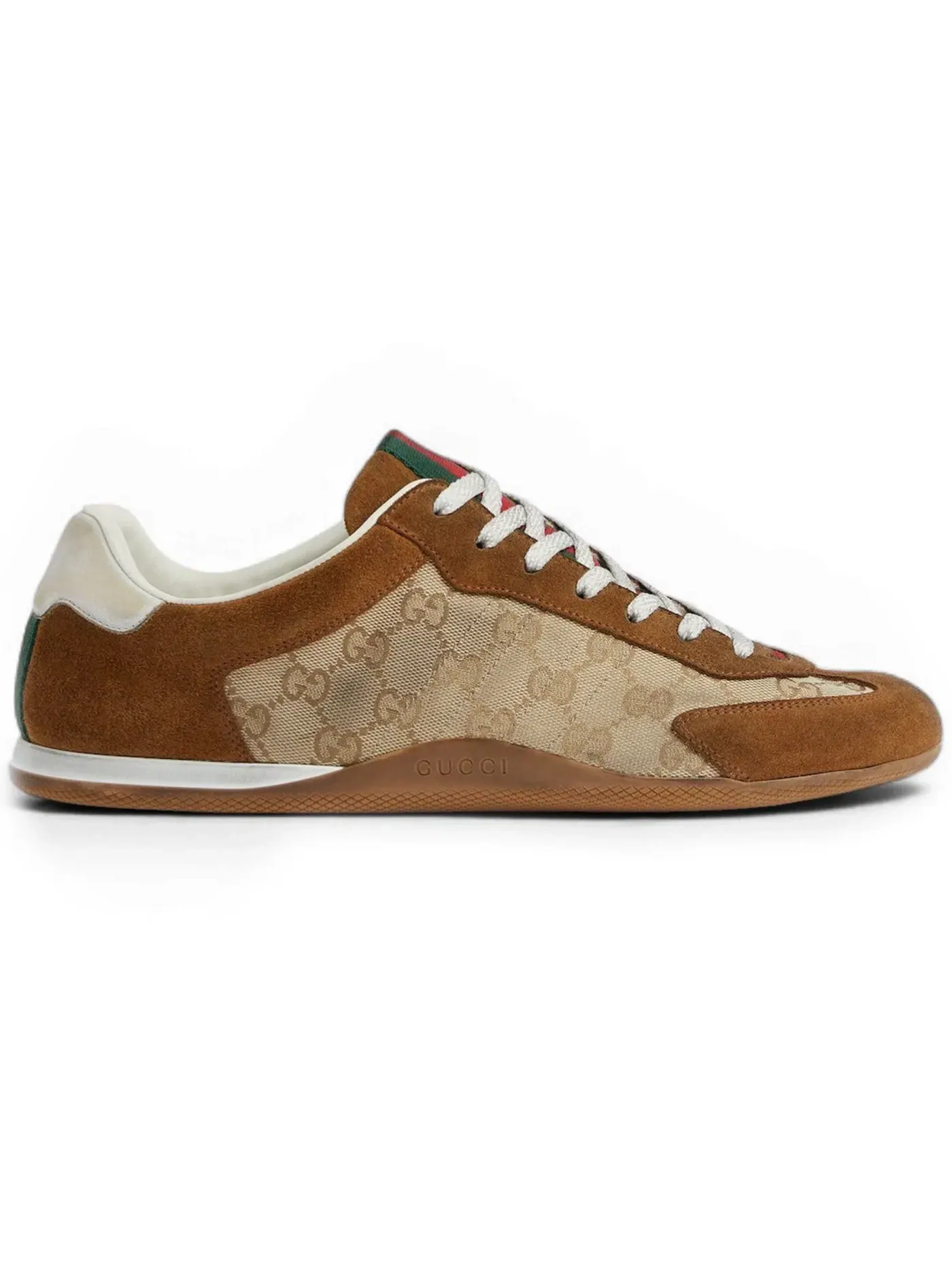 Кроссовки Gucci Shift Sneaker, с принтом GG — изображение 1 из 1, бежевый коричневый