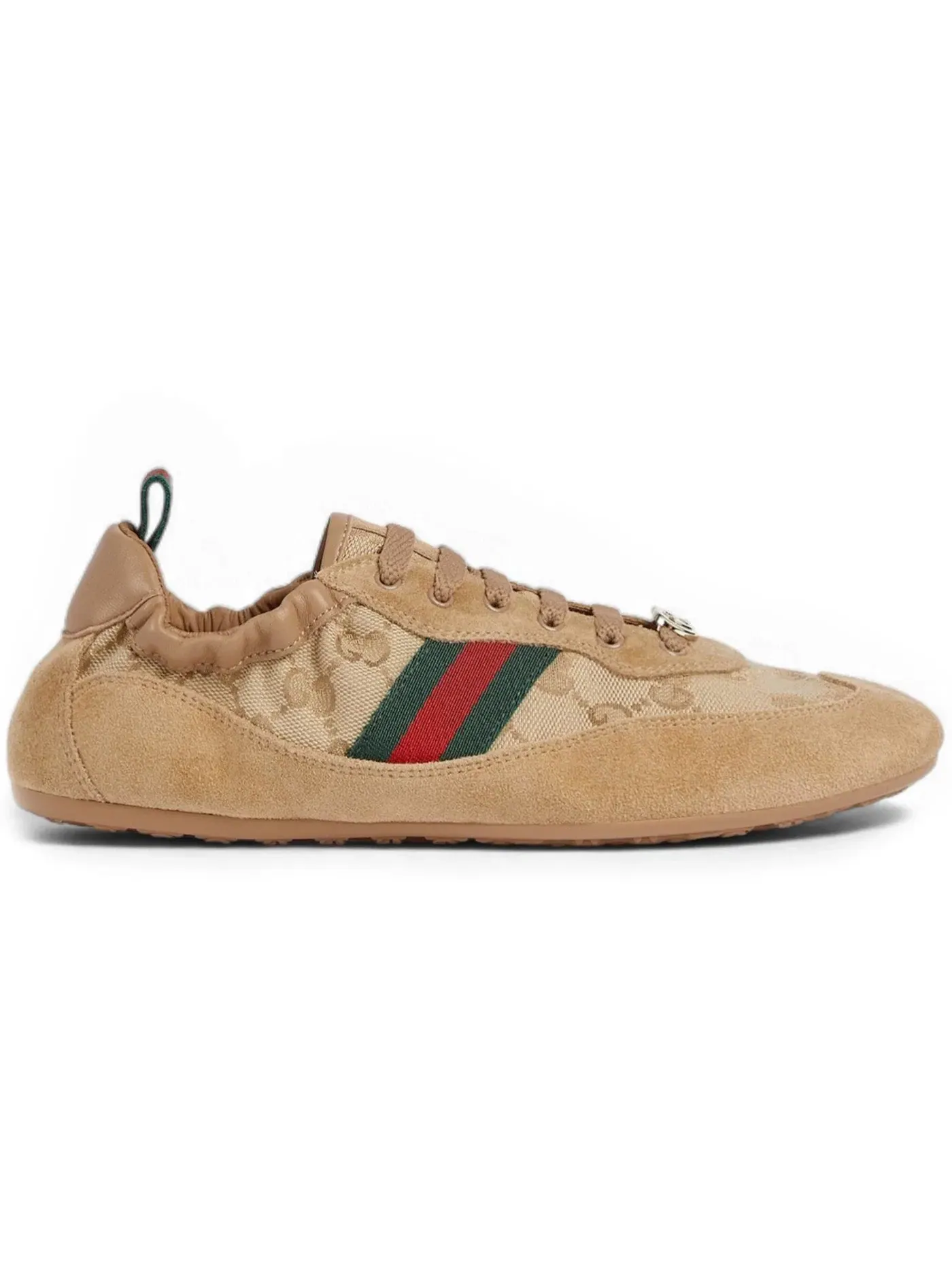 Кроссовки женские Gucci Shift Sneaker с принтом GG — изображение 1 из 1, светлый бежевый