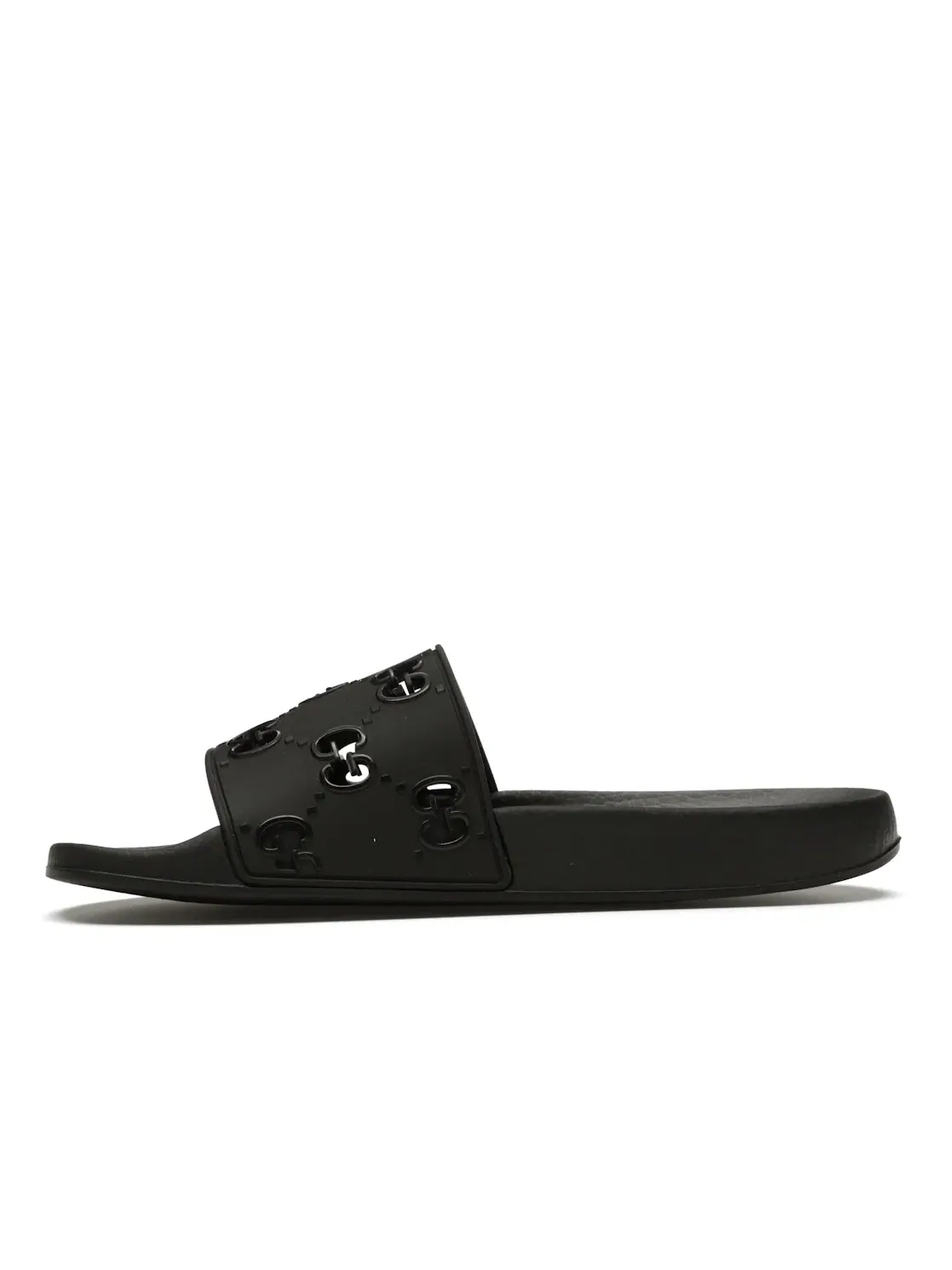 Шлепанцы женские Gucci Gucci Slide, с монограммой — изображение 3 из 4, черный