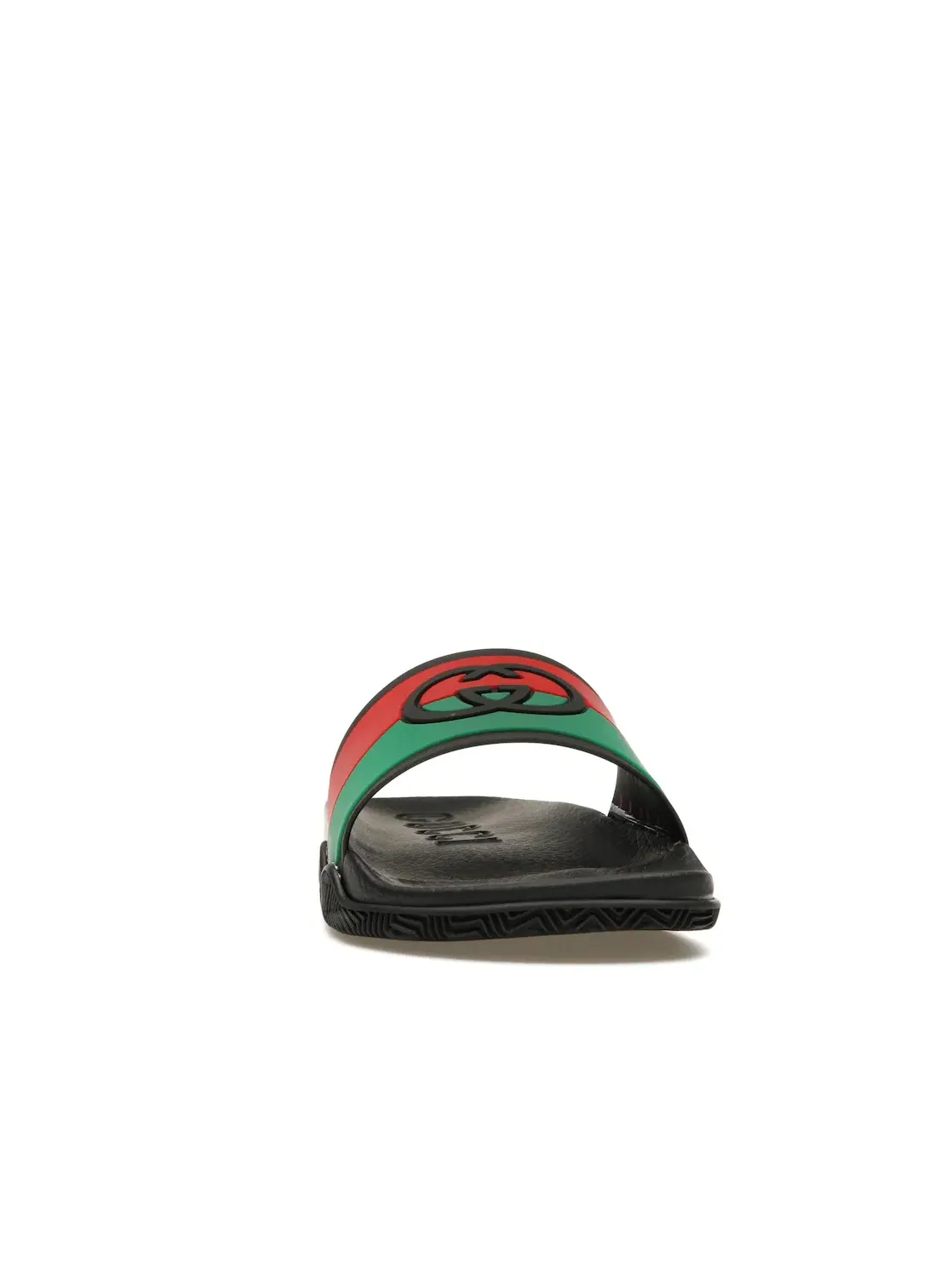Шлепанцы мужские Gucci Gucci Slide, с ремешком — изображение 2 из 4, черный/красный/зеленый