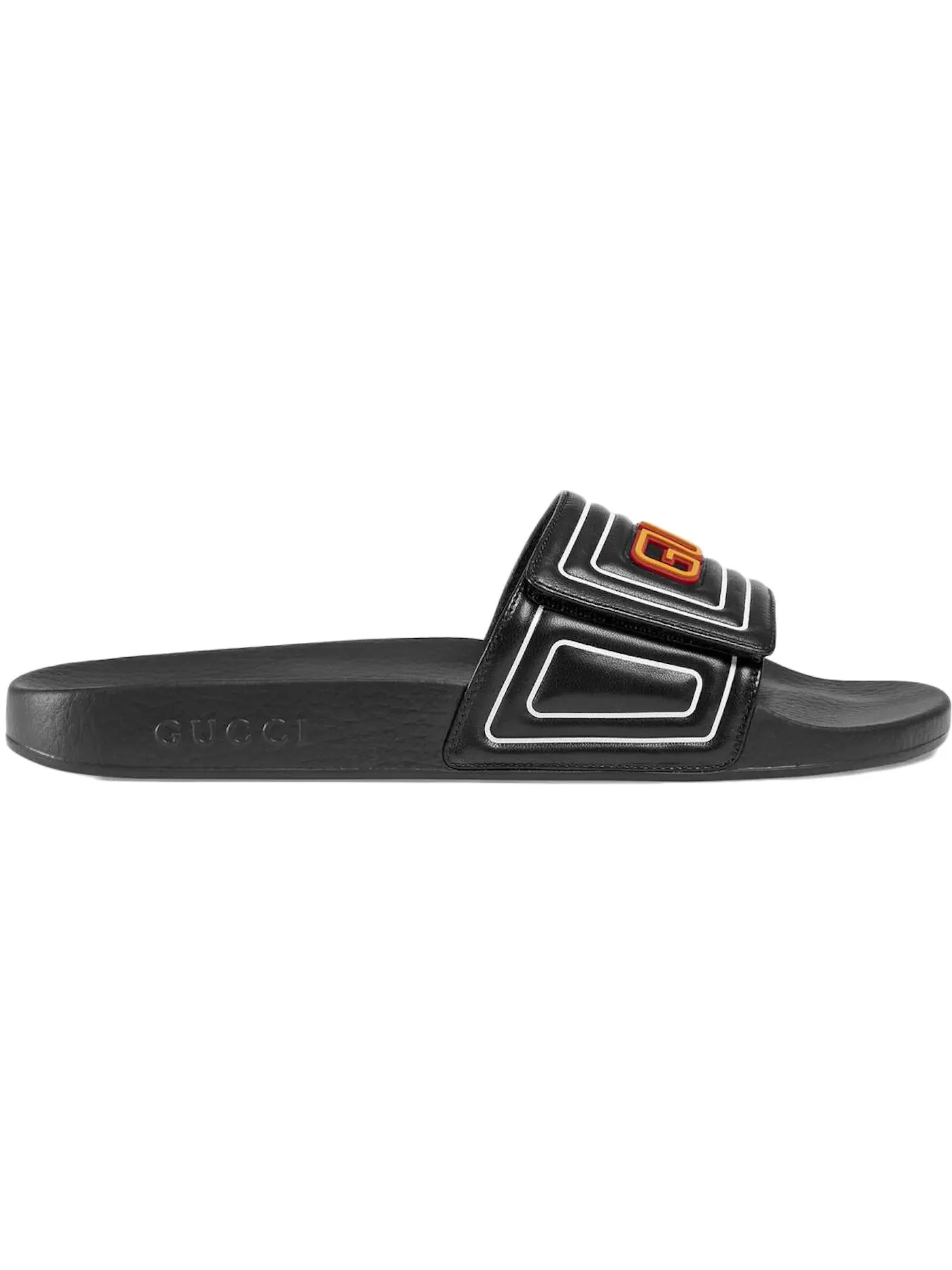 Шлепанцы мужские Gucci Slide кожаные