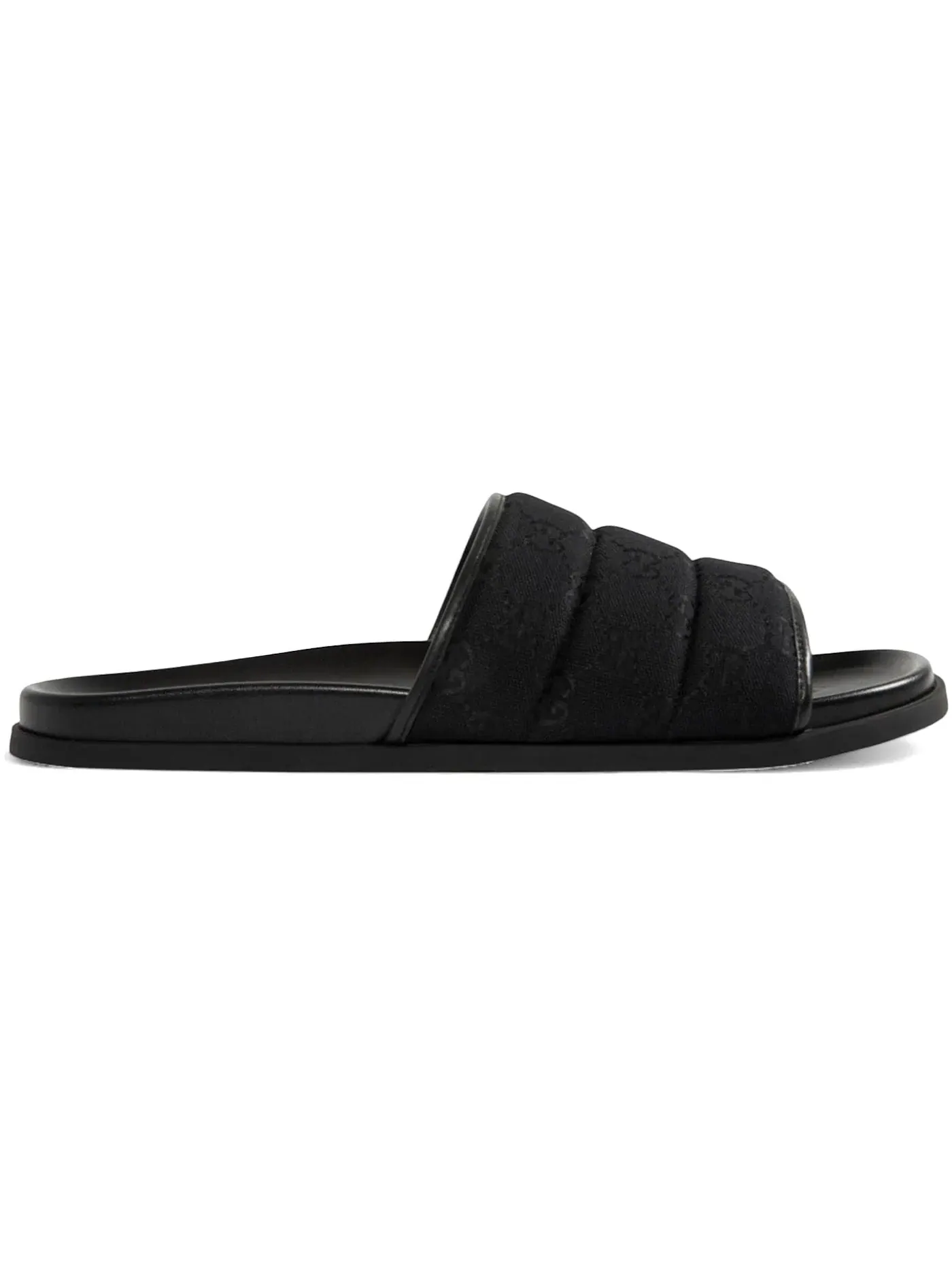 Сандалии-слайды мужские Gucci GG Canvas — изображение 1 из 1, черный