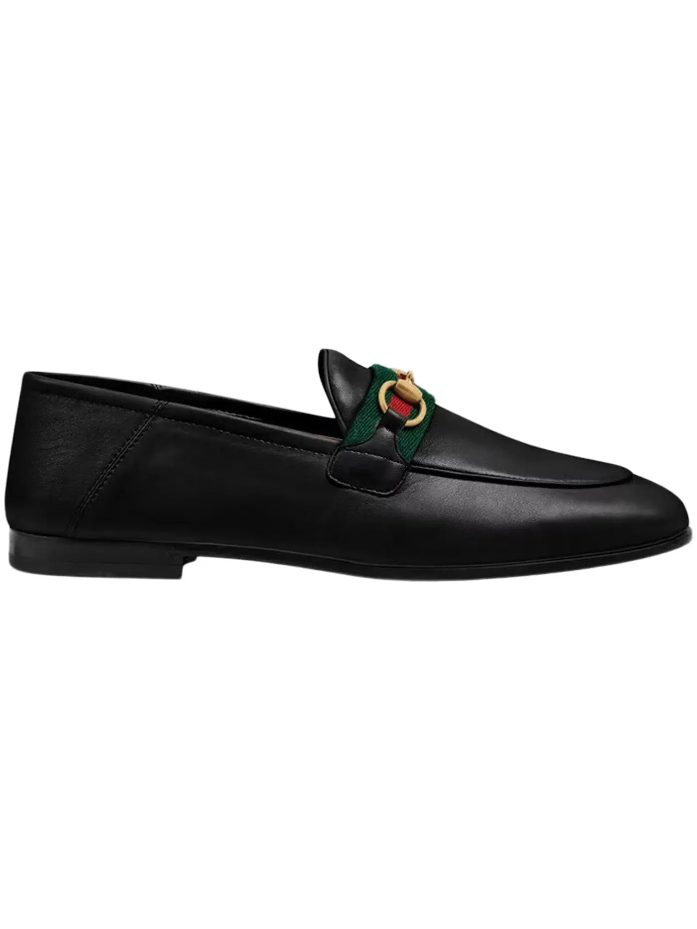 Лоферы женские Gucci без шнуровки, с веб-принтом