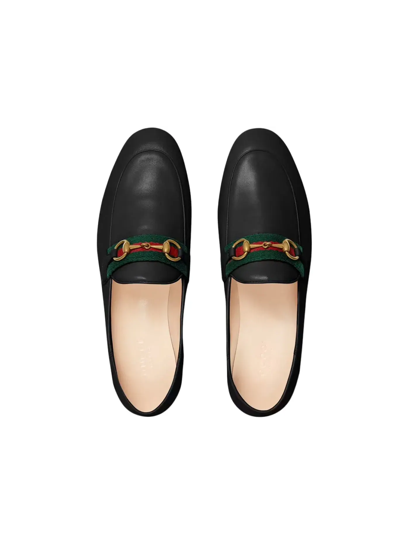 Лоферы женские Gucci без шнуровки, с веб-принтом — изображение 3 из 3