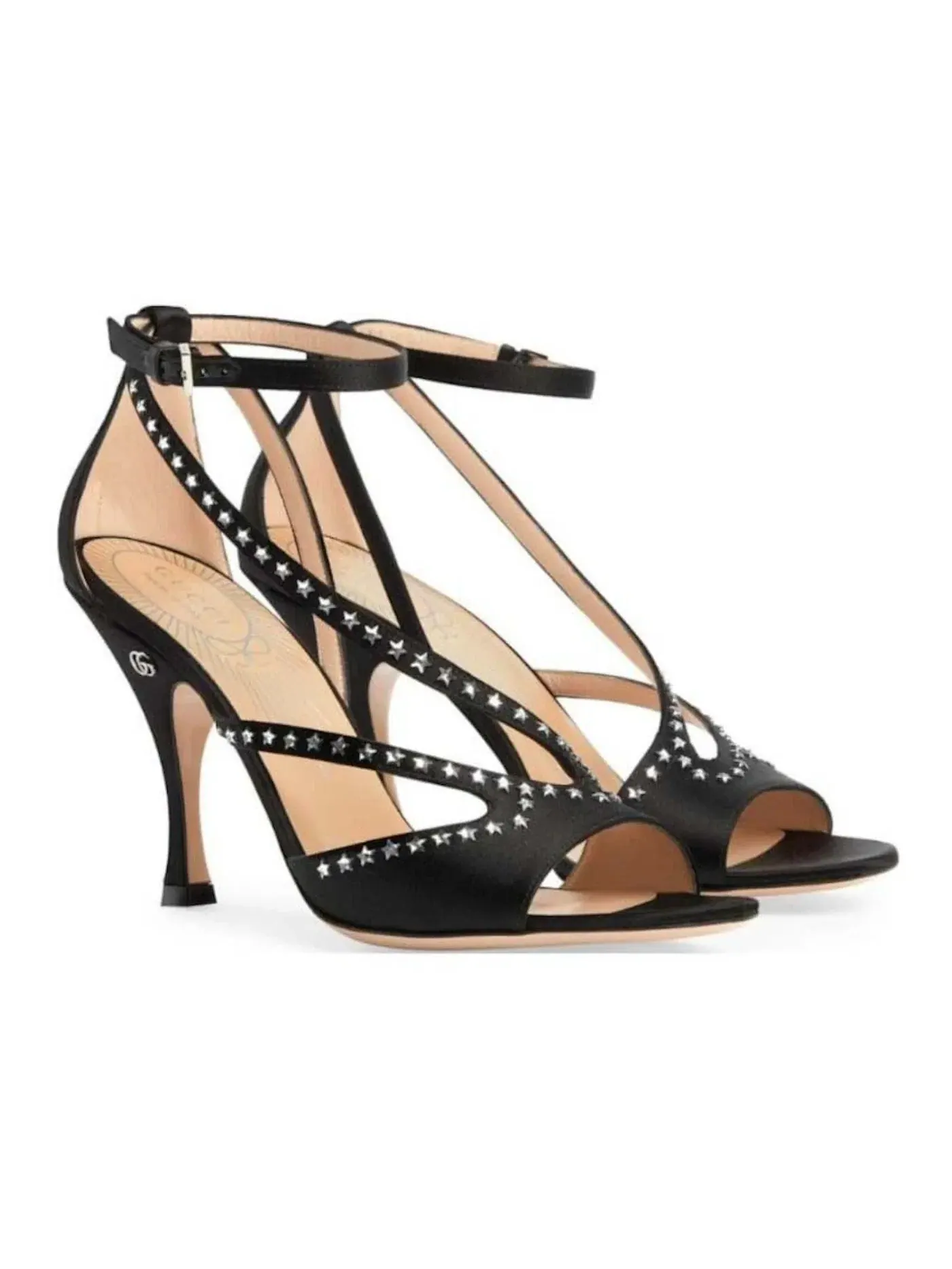 Босоножки Gucci Star-embellished GG — изображение 2 из 2, черный