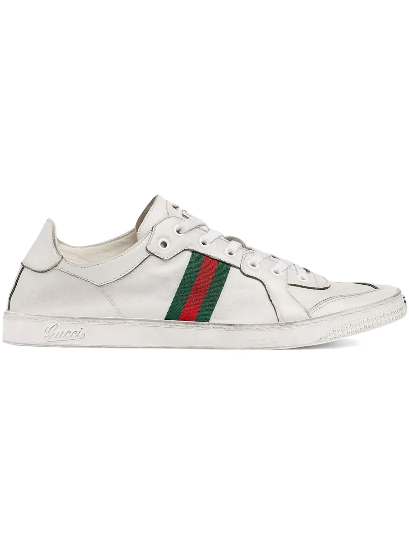 Кеды мужские Gucci Stretch Low-Top Sneaker — изображение 1 из 1, белый