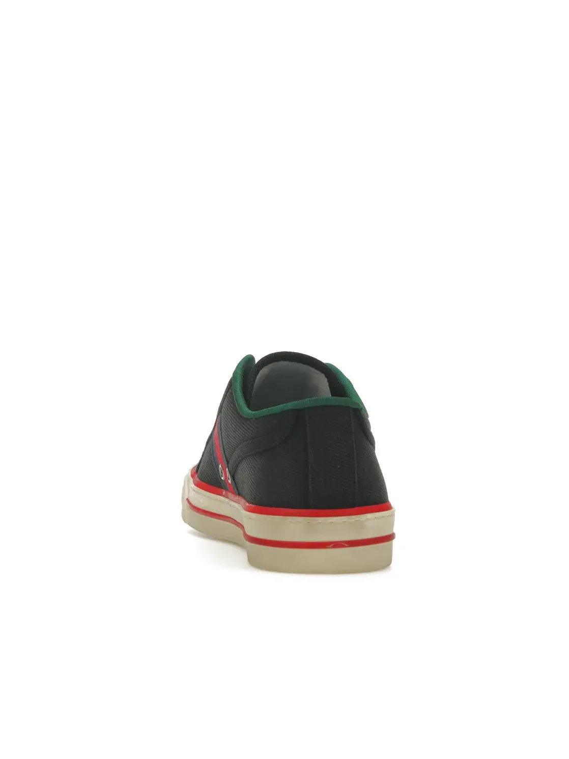 Кроссовки Gucci Tennis 1977, низкий профиль, шнуровка, хлопок — изображение 4 из 4, черный