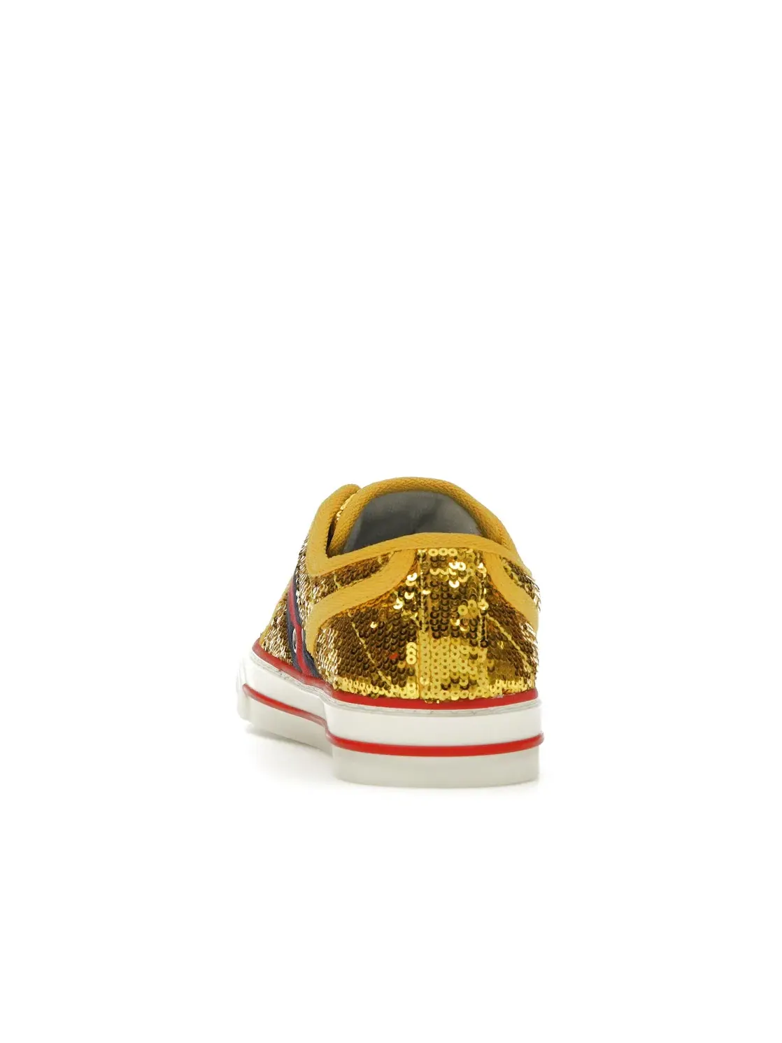 Кроссовки женские Gucci Tennis 1977, кожаные — изображение 4 из 4, золотистый