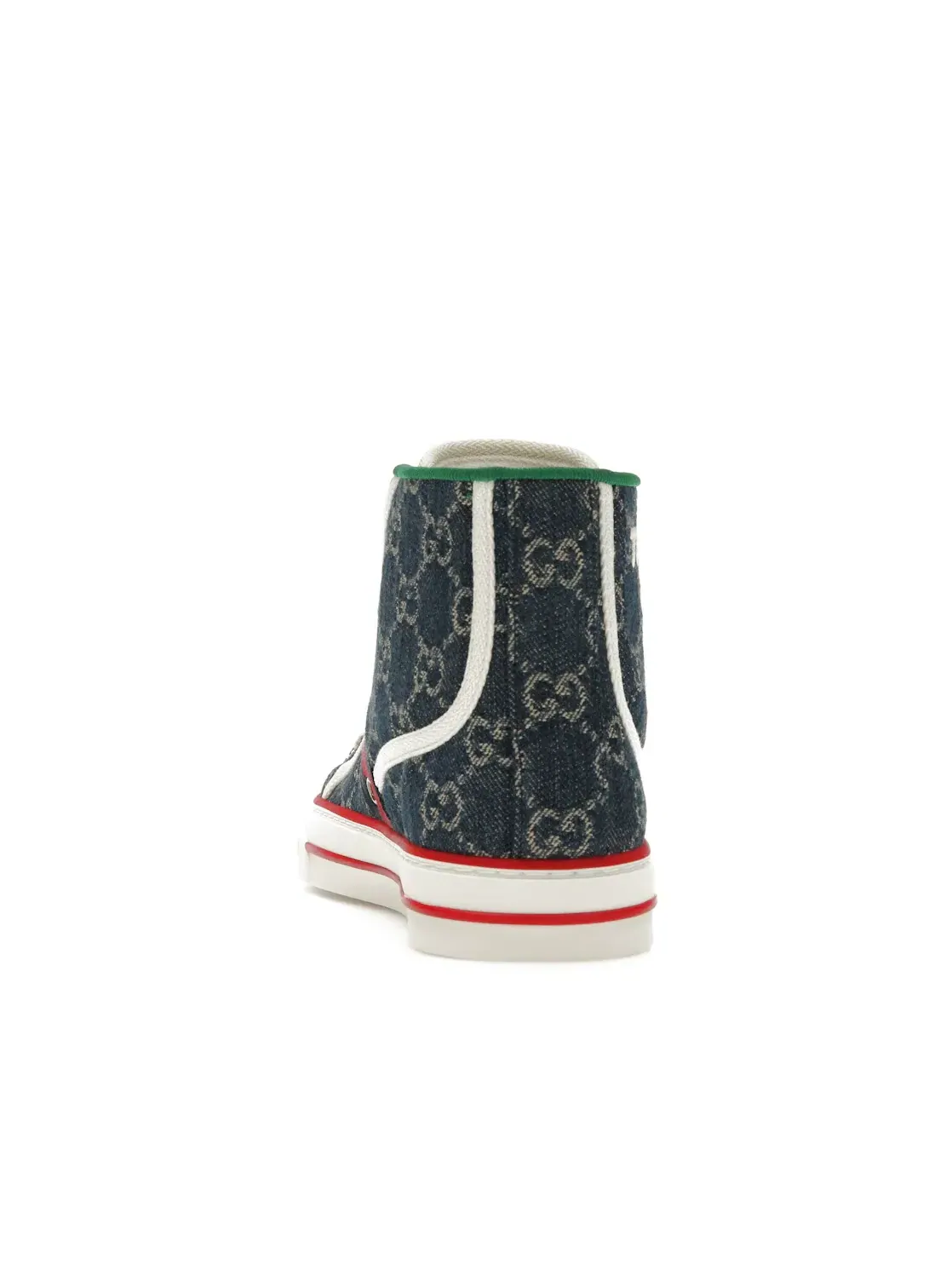 Кроссовки женские высокие Gucci Tennis 1977 с джинсовым принтом GG — изображение 4 из 4