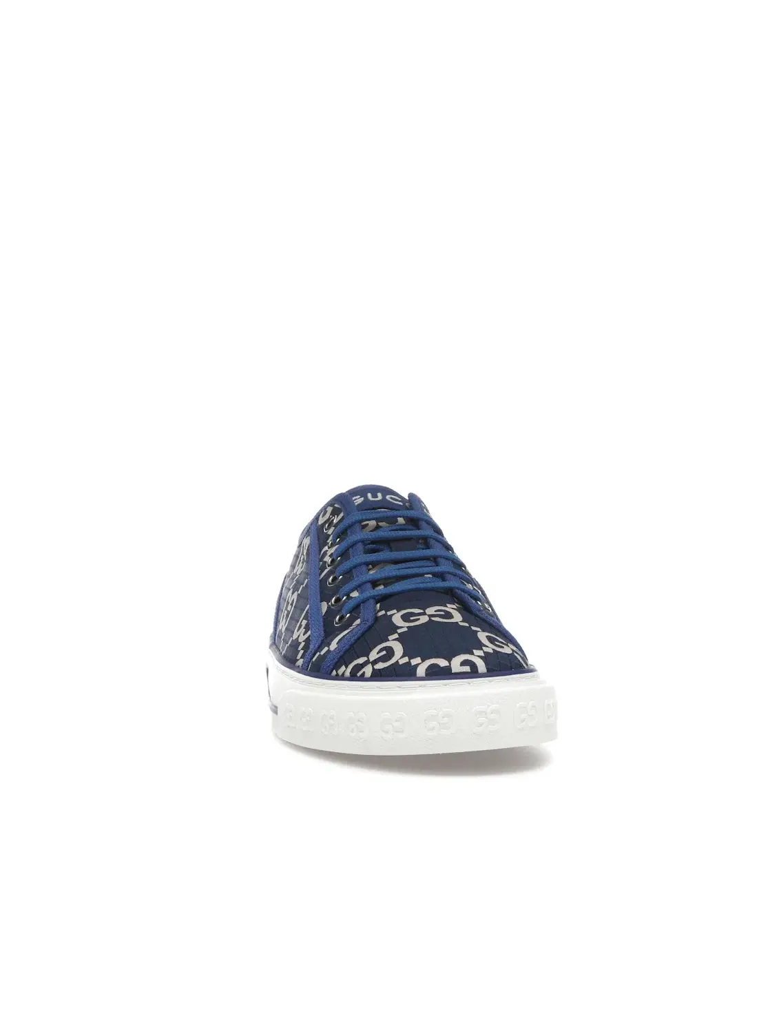 Кроссовки Gucci Tennis 1977 Low с принтом GG Monogram — изображение 2 из 4, синий/бежевый
