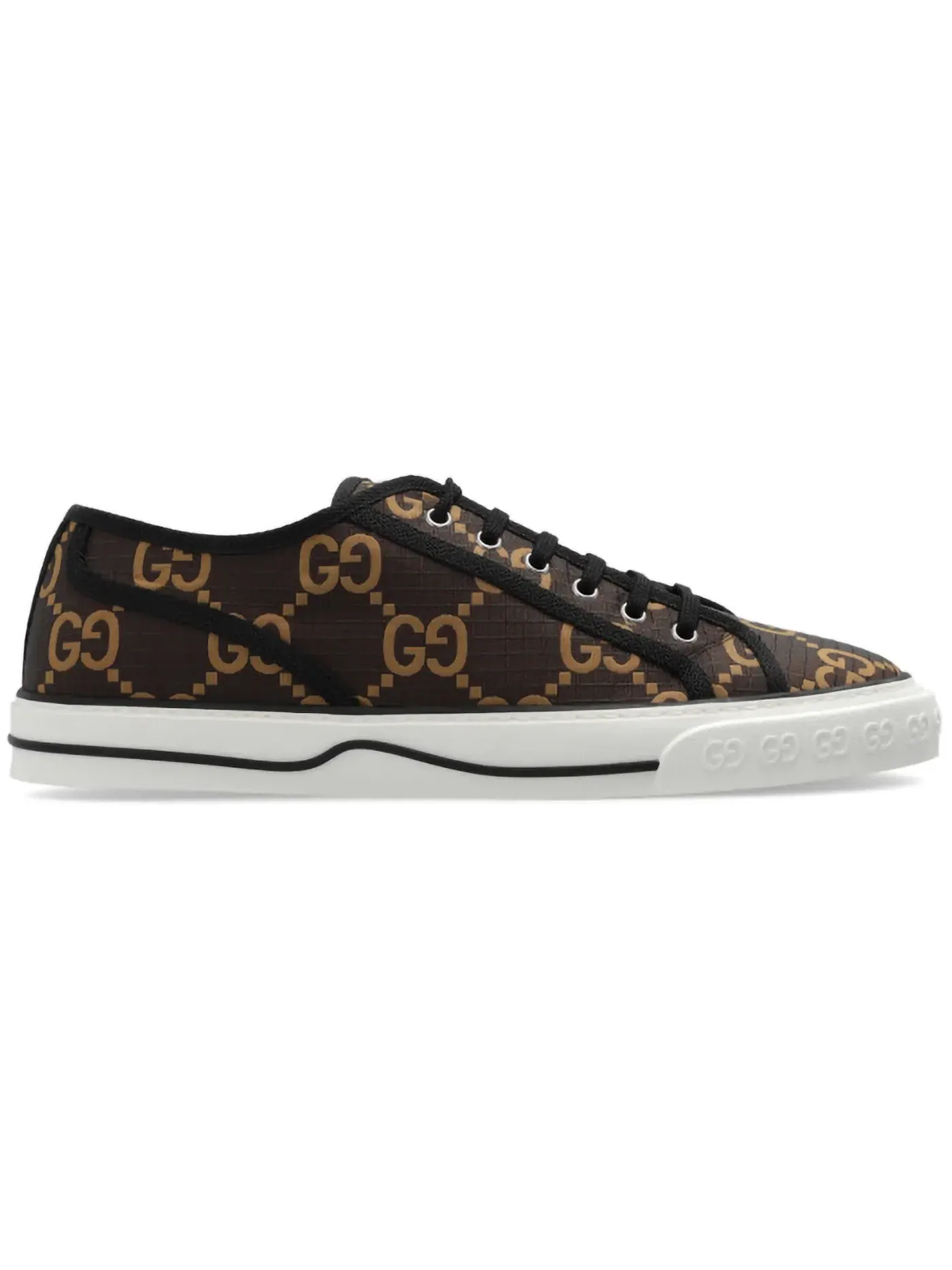 Кроссовки Gucci Tennis 1977 Low с принтом GG Monogram — изображение 1 из 1, бежевый