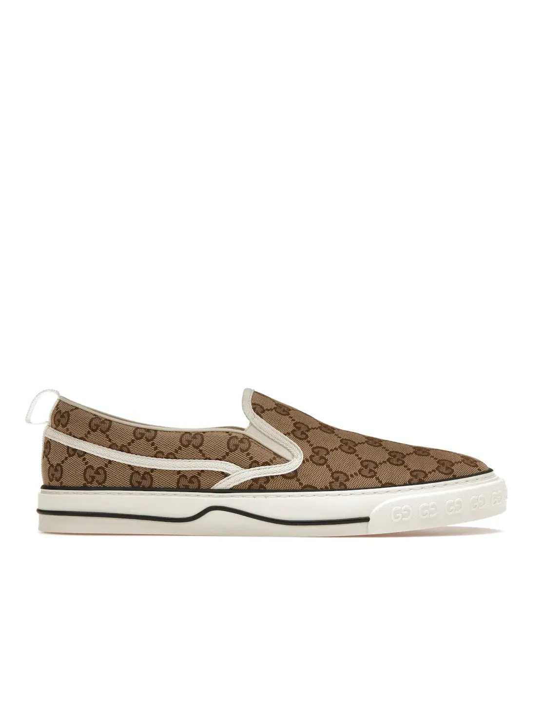 Кеды мужские Gucci Tennis 1977 Slip On, без шнуровки — изображение 1 из 4, бежевый