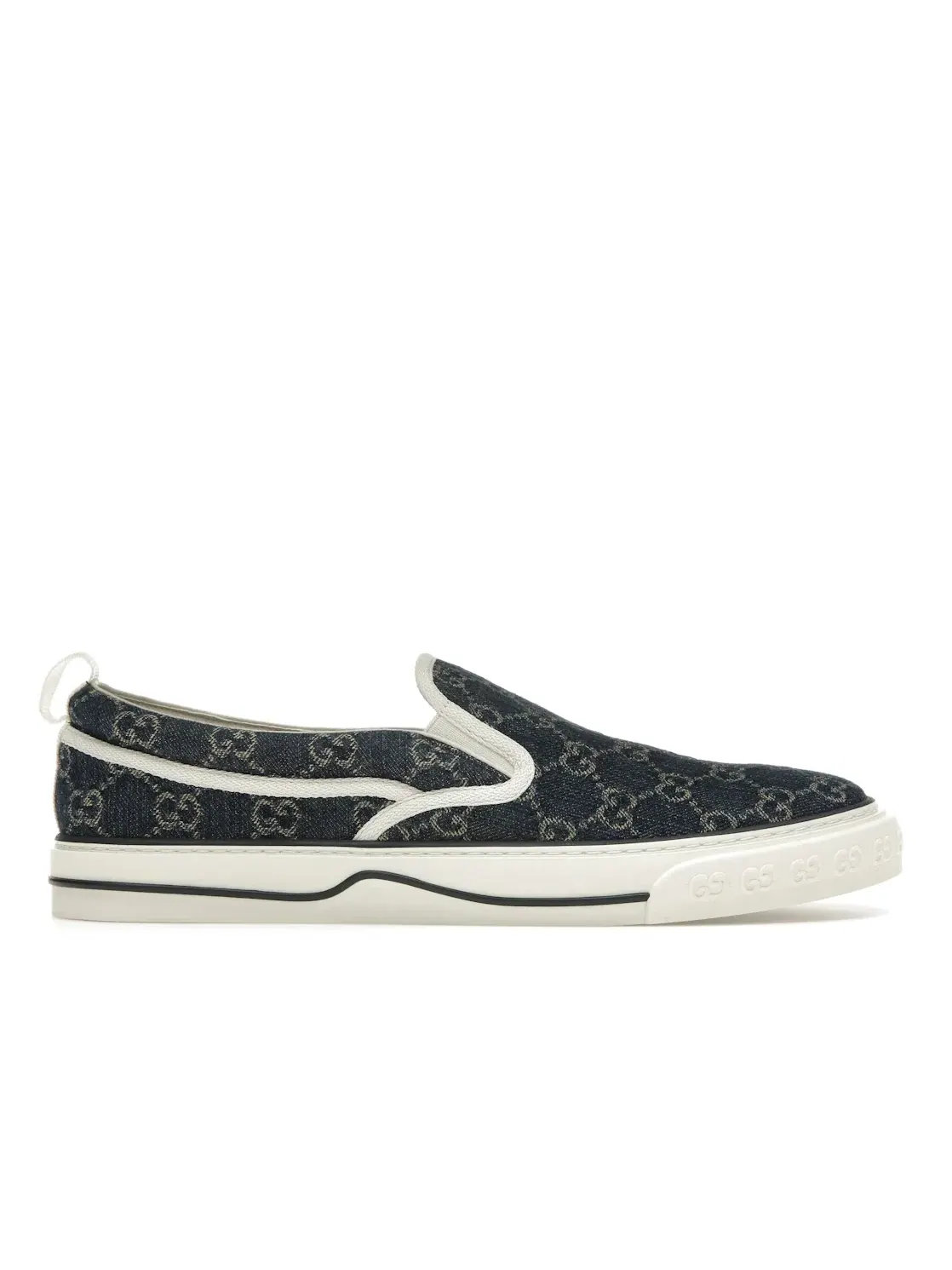 Кеды Gucci Tennis 1977 Slip On — изображение 1 из 4, деним/бежевый
