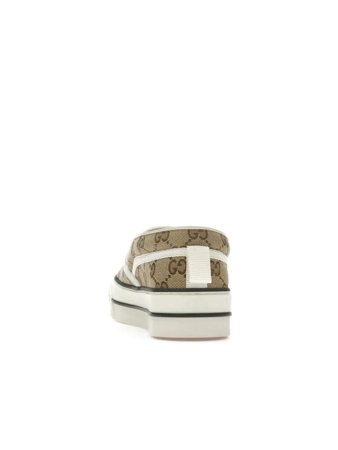 Кеды Gucci Tennis 1977 Slip-On, кожаные, с принтом GG — изображение 4 из 4, белый