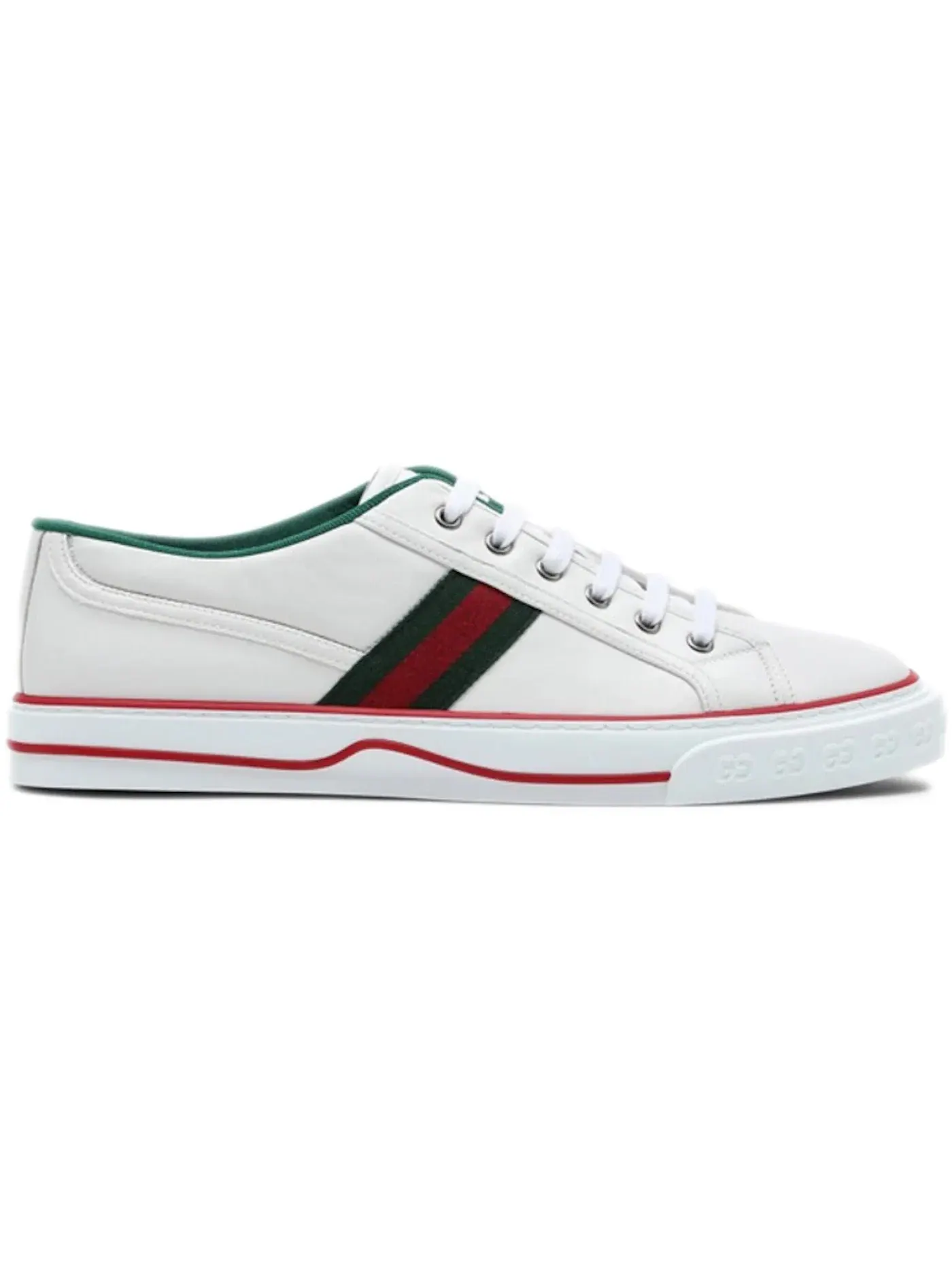 Кроссовки мужские Gucci Tennis 1977, с принтом — изображение 1 из 1, белый зеленый красный