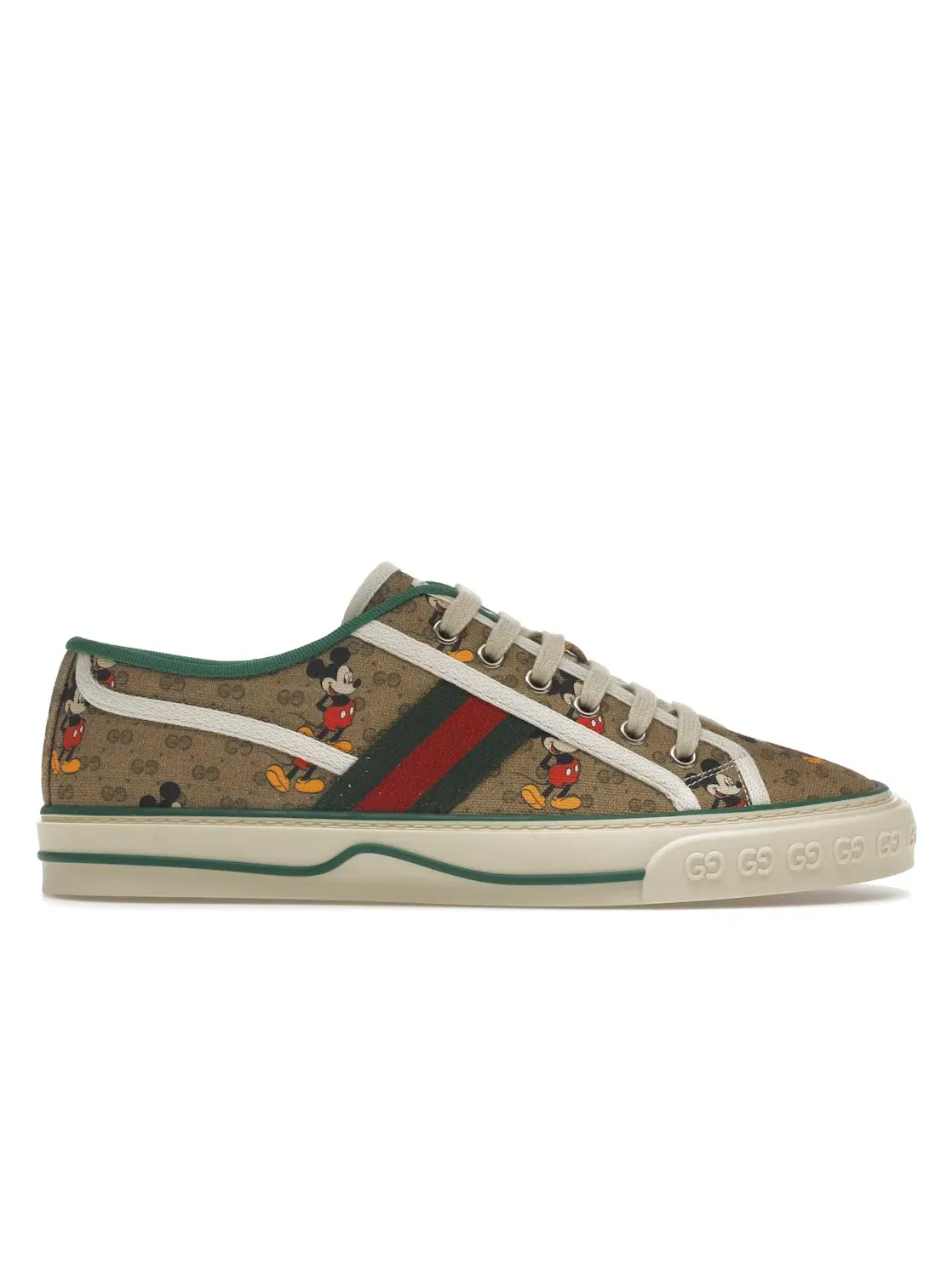 Кроссовки мужские Gucci Tennis 1977 Кожаные Бежевые — изображение 1 из 4, бежевый