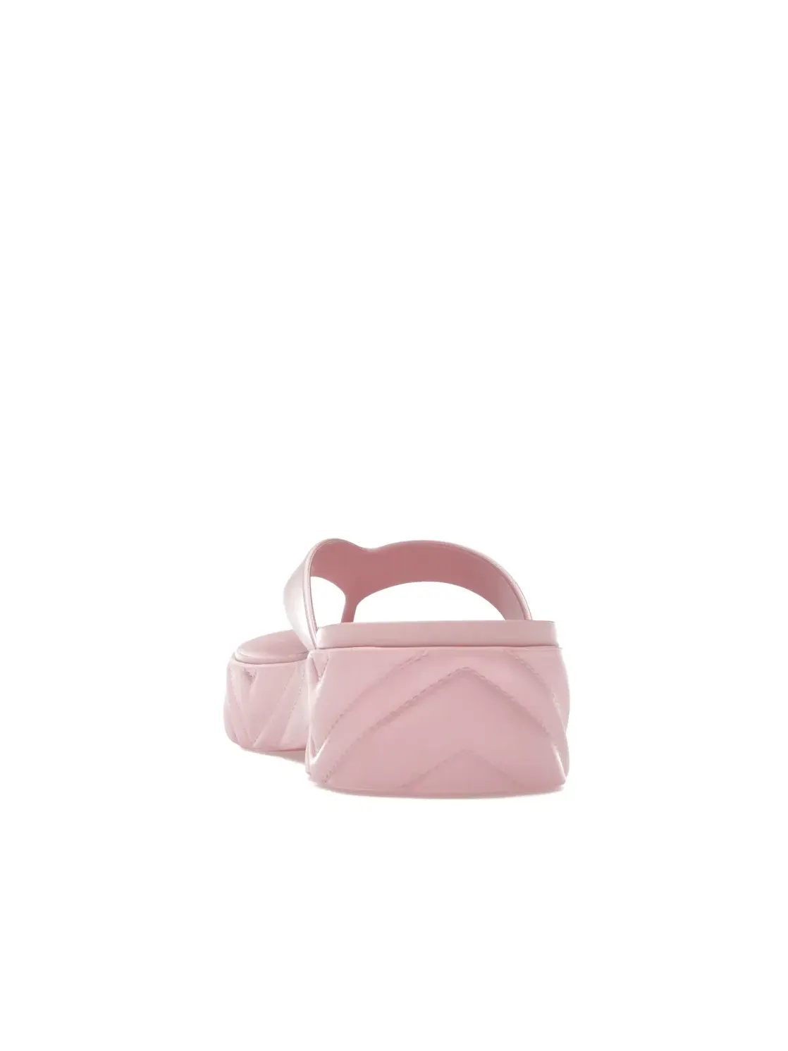 Босоножки женские Gucci Thong Platform Sandal на платформе с принтом GG — изображение 4 из 4, розовый