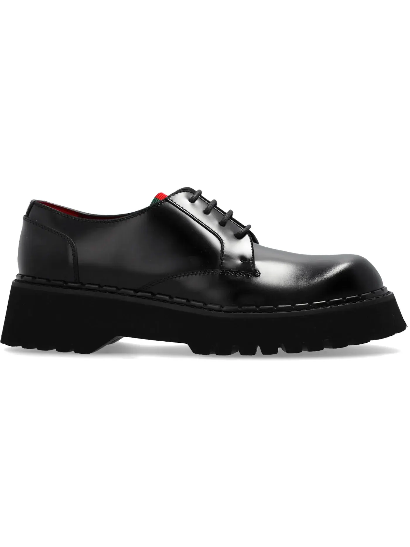 Оксфорды Gucci Web Lace-Up, кожаные