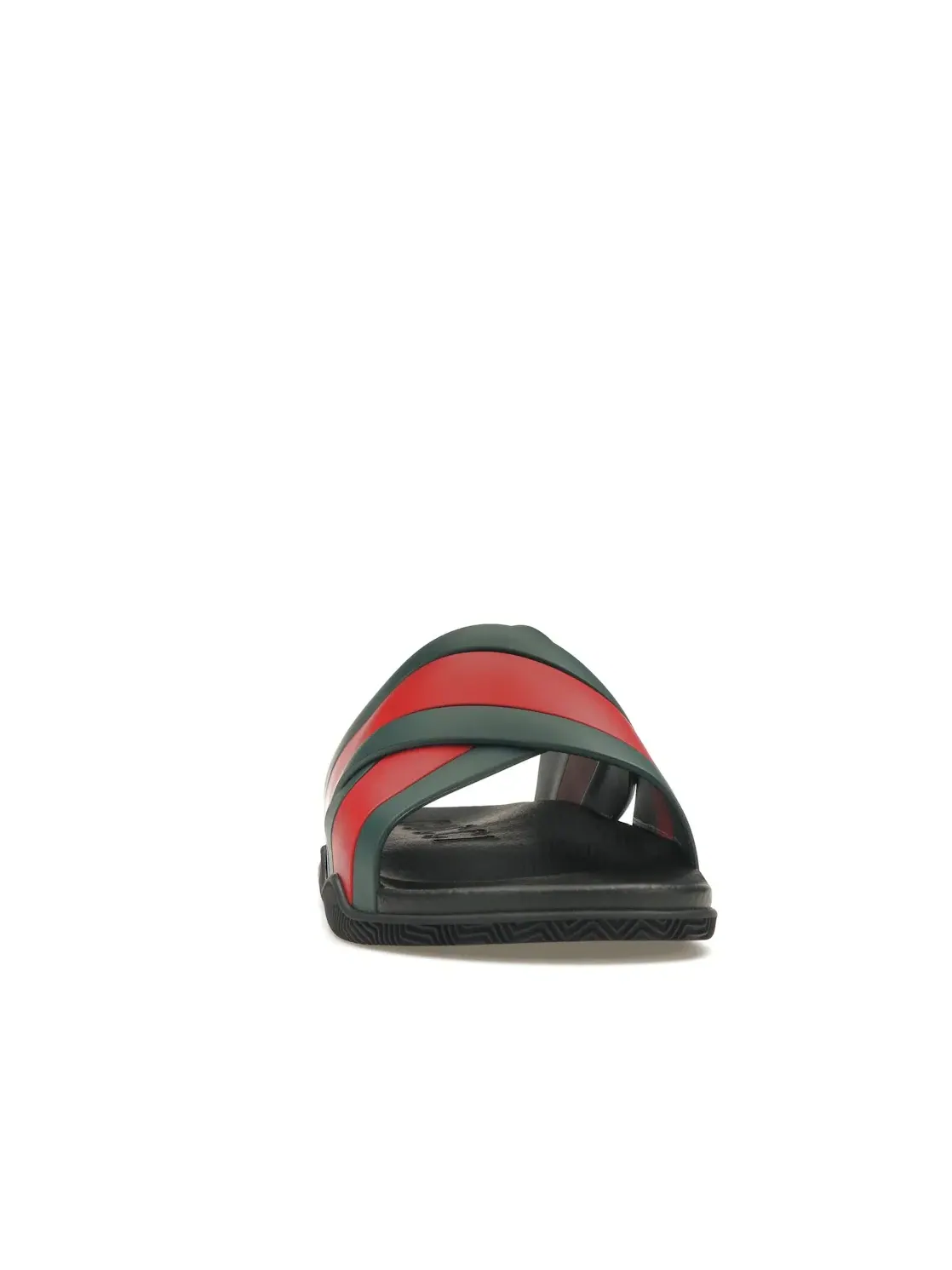 Сланцы Gucci Web Slide с принтом Gucci Web — изображение 2 из 4, зеленый/красный/черный