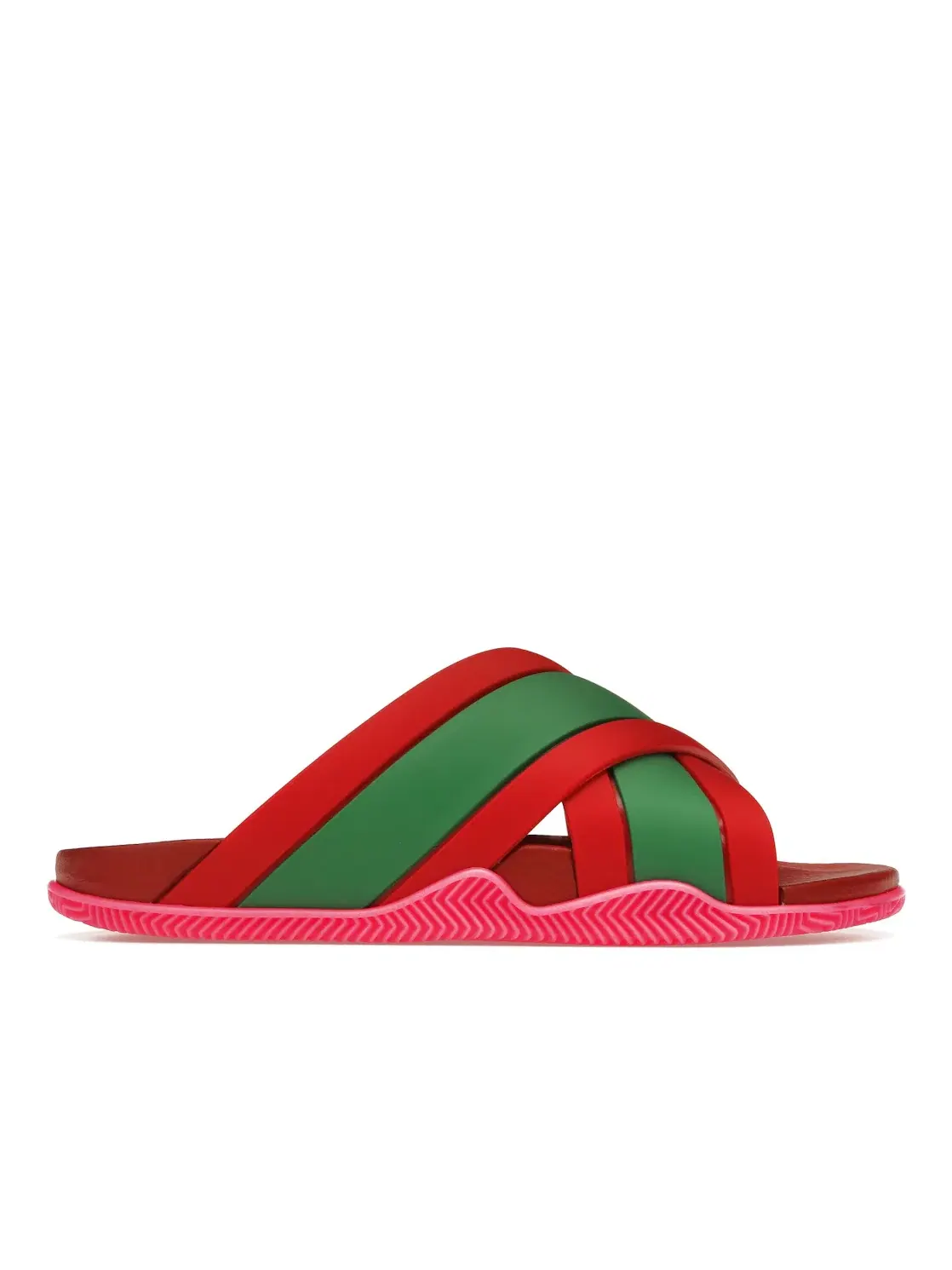 Шлепанцы женские Gucci Web Slide, с перекрестными ремешками