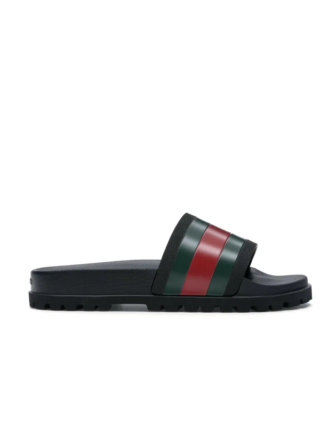Мужские шлепанцы с веб-полоской Gucci Web Slide Sandal