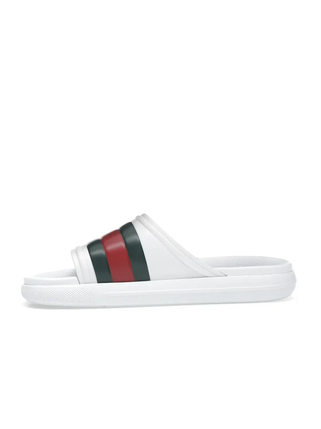 Шлепанцы Gucci Web Gucci — изображение 3 из 4, белый/зеленый/красный