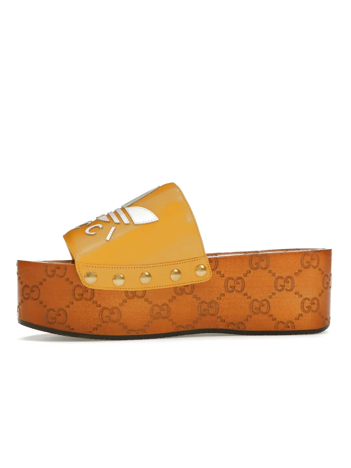 Сабо женские Gucci x Adidas GG Clog, коллаборация — изображение 3 из 4, желтый