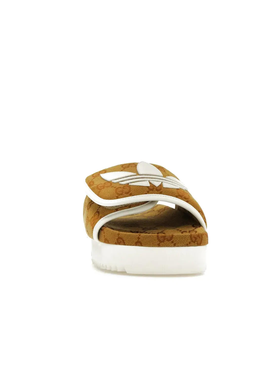 Шлепанцы женские Adidas x Gucci Monogram — изображение 2 из 4, бежевый